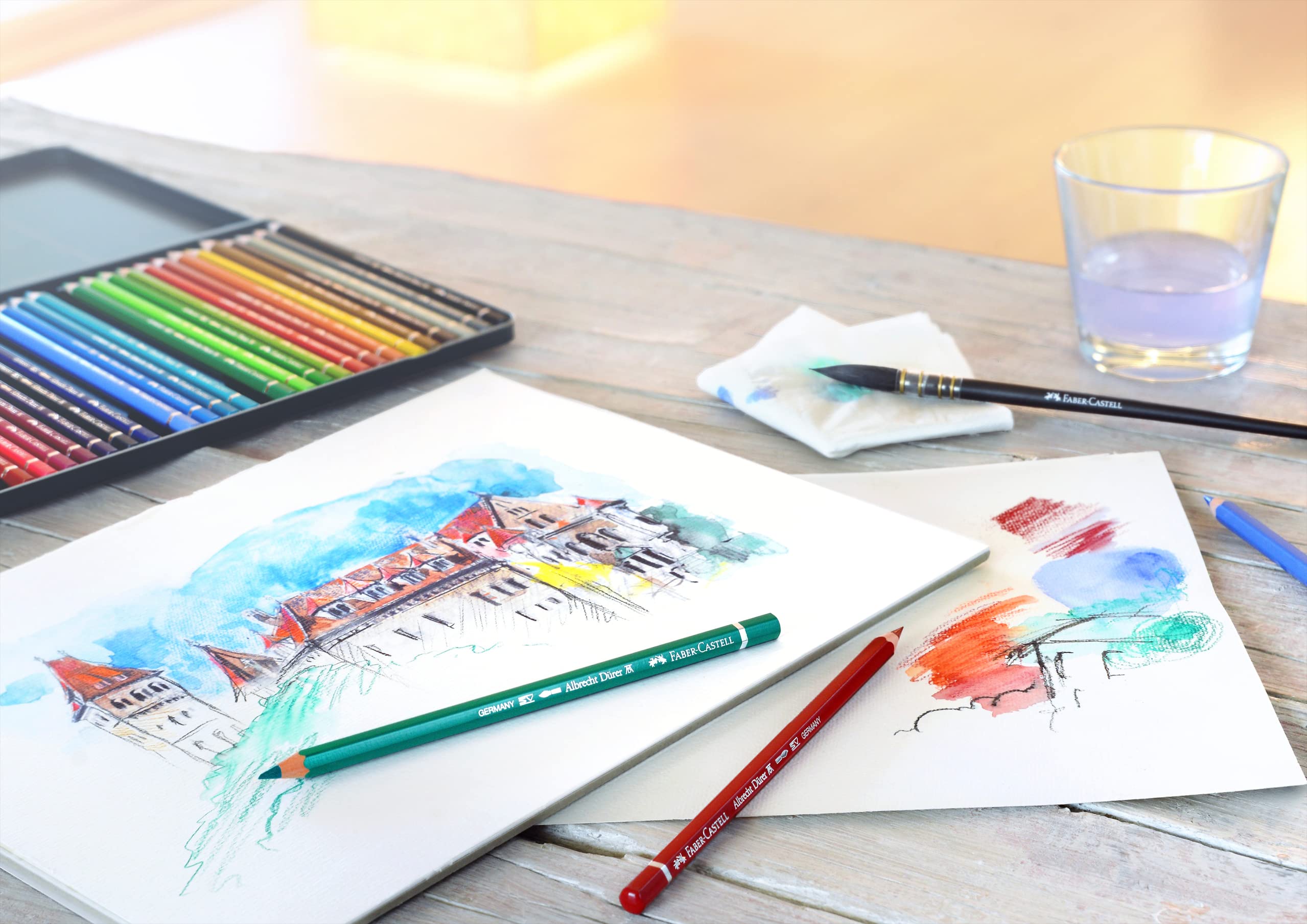 Faber-Castell Albrecht Dürer® Artists' Watercolor Pencils - Tin of 60 - Image 5