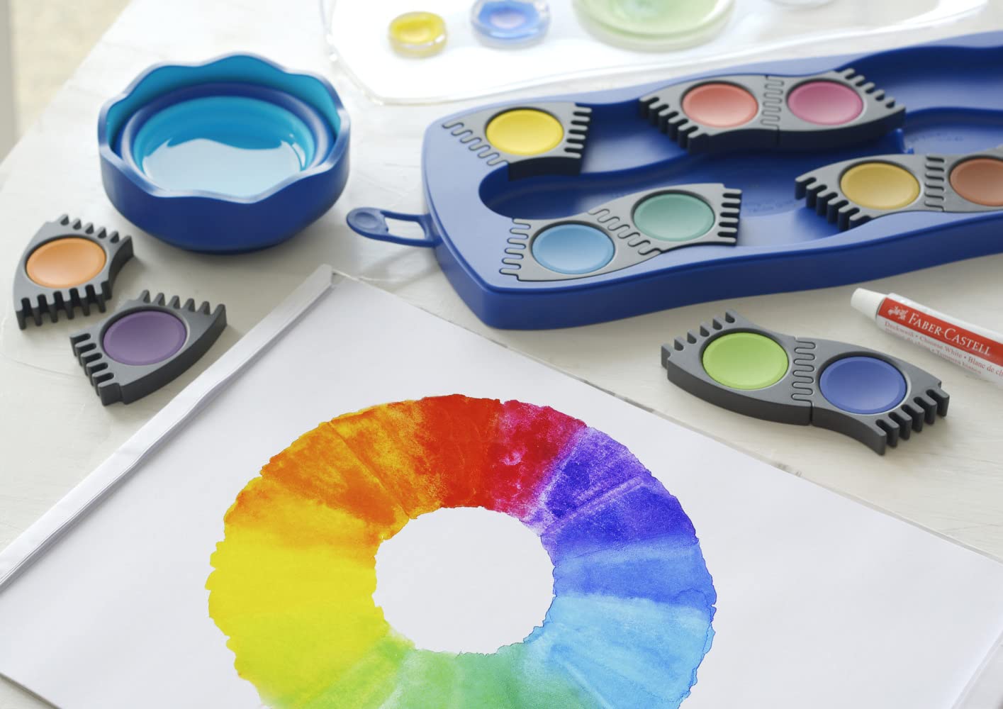 Faber-Castell 125001 Paint Box Connector 12 Colours Blue - Image 16