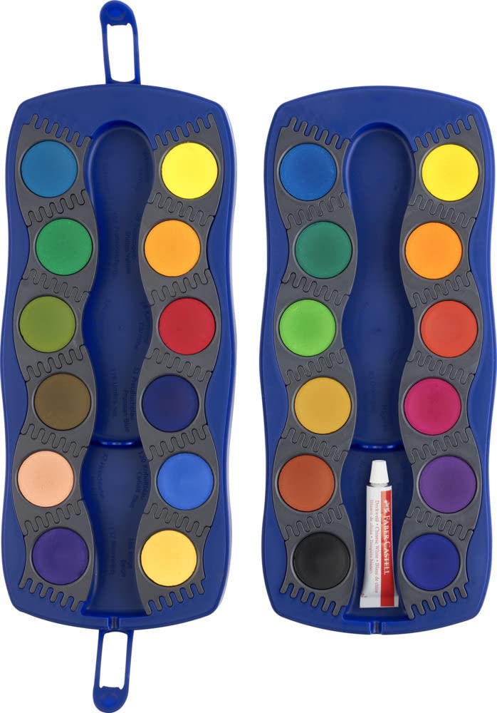 Faber-Castell 125001 Paint Box Connector 12 Colours Blue - Image 20