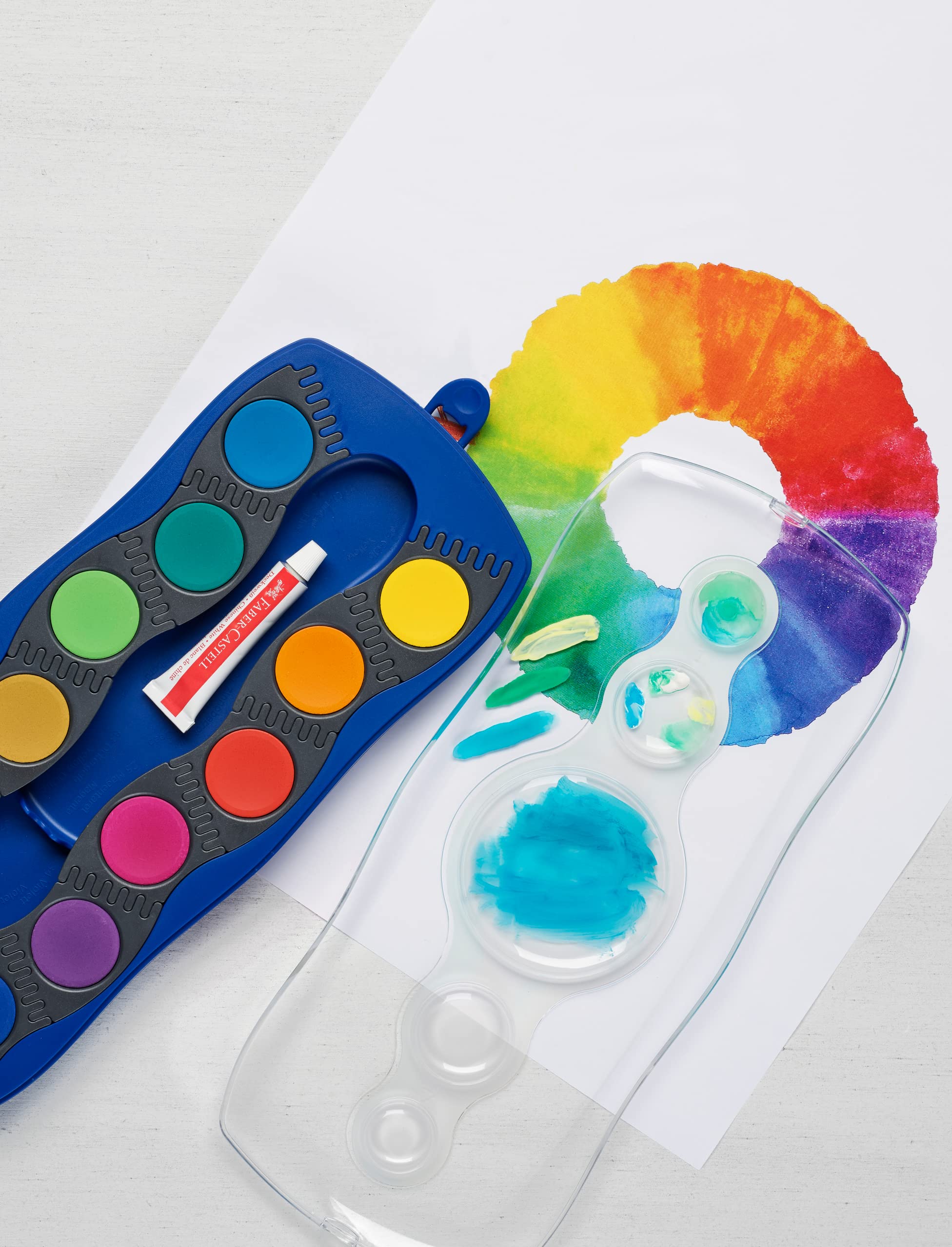 Faber-Castell 125001 Paint Box Connector 12 Colours Blue - Image 4