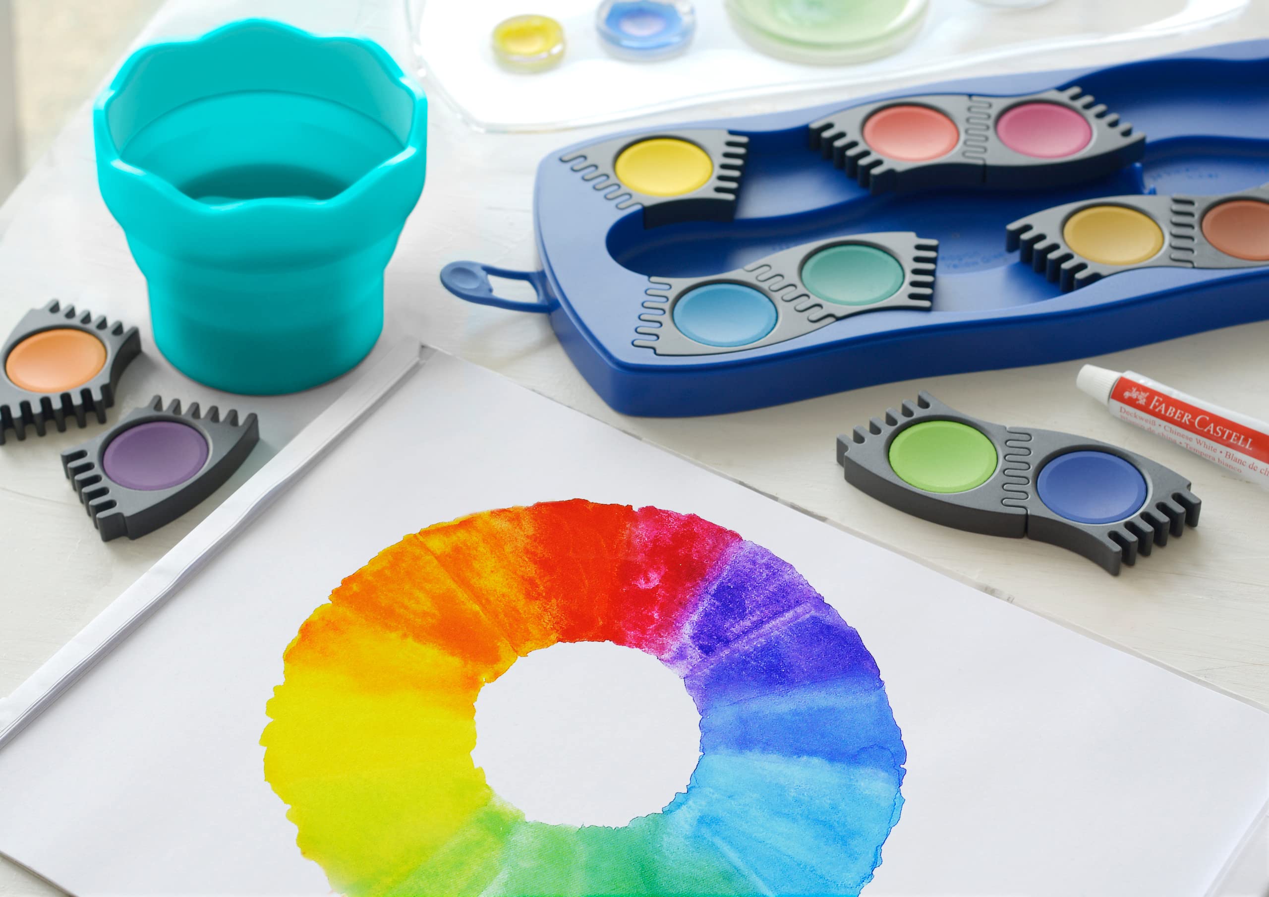 Faber-Castell 125001 Paint Box Connector 12 Colours Blue - Image 5