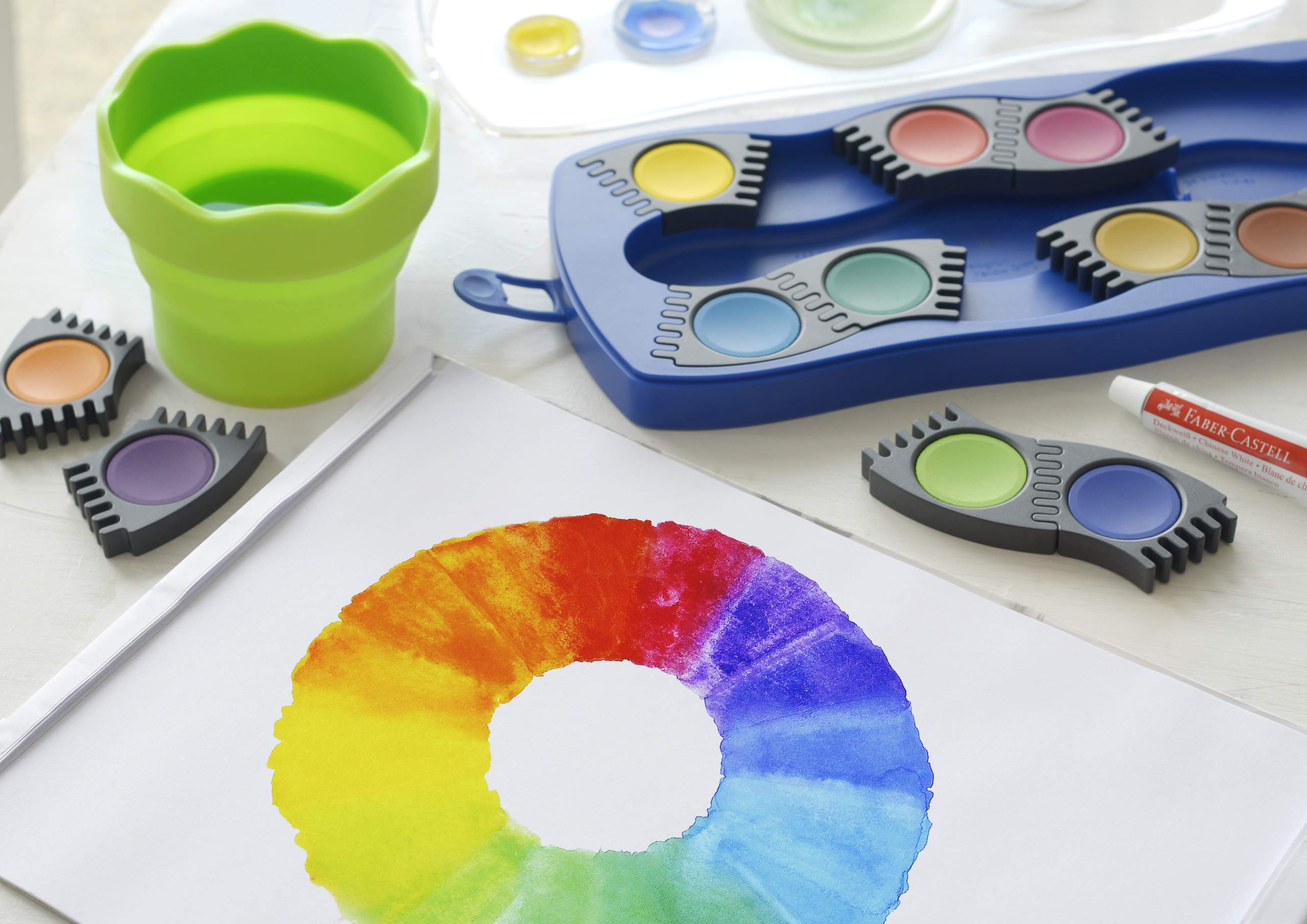 Faber-Castell 125001 Paint Box Connector 12 Colours Blue - Image 7