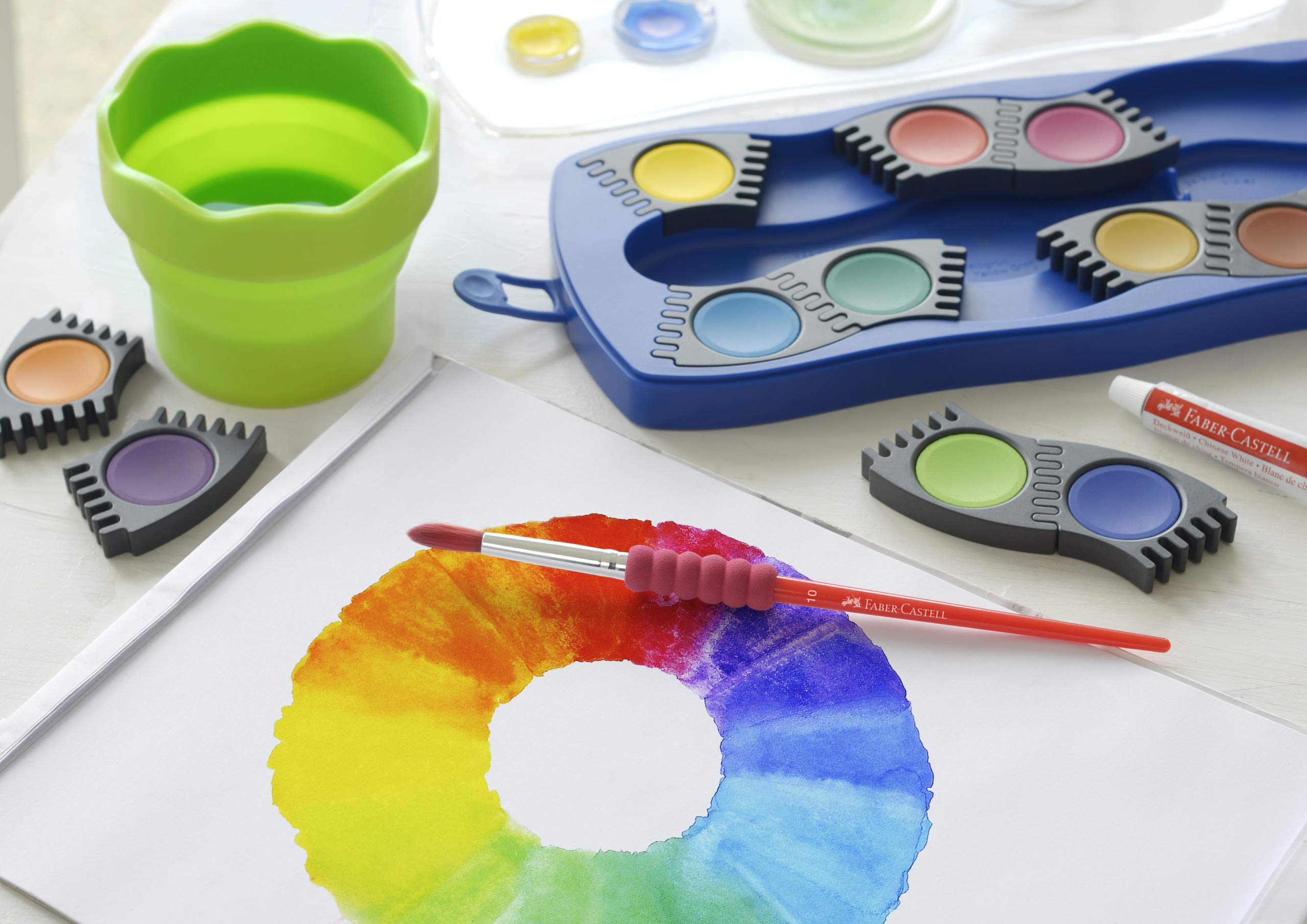 Faber-Castell 125001 Paint Box Connector 12 Colours Blue - Image 8