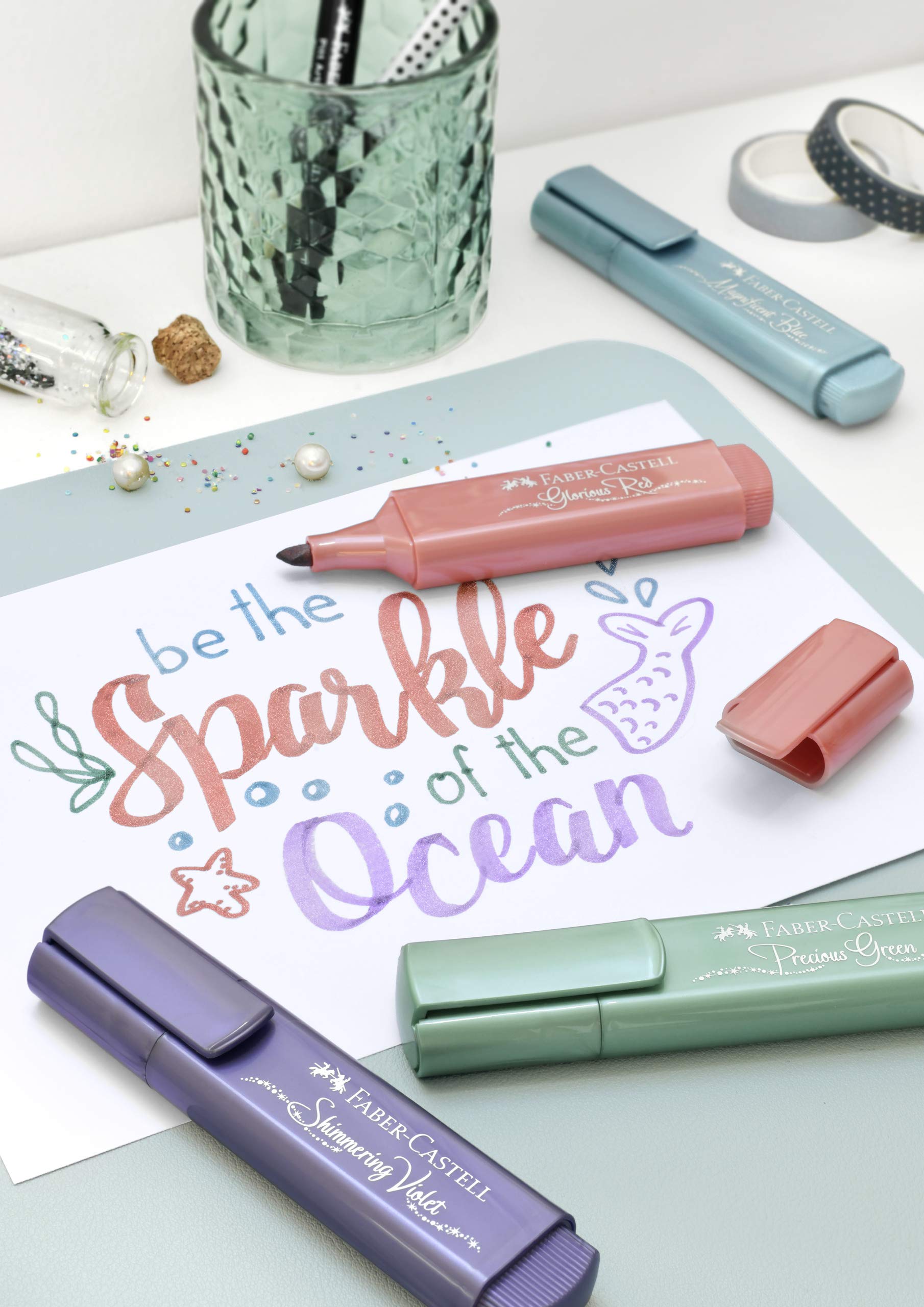 Faber-Castell 154647 – Highlighter TL 46, Metallic Ice Blue, 1 Piece - Image 5