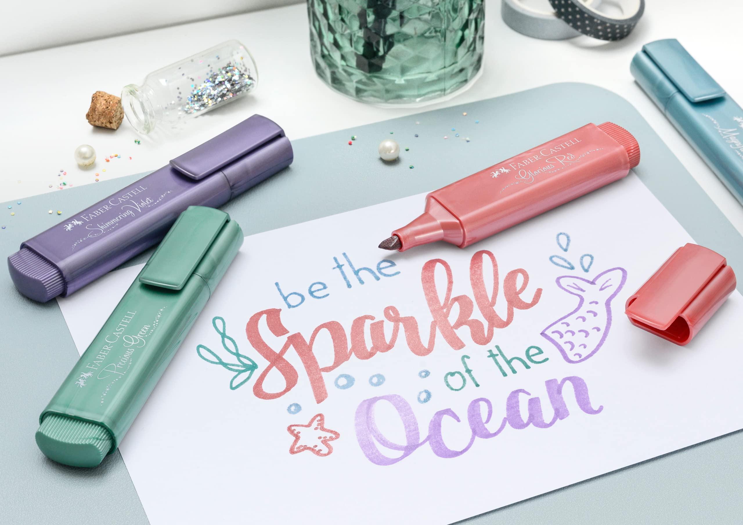 Faber-Castell 154691 Kit Highlighter Metallic, Textmarker, Textliner 1546 - Image 5