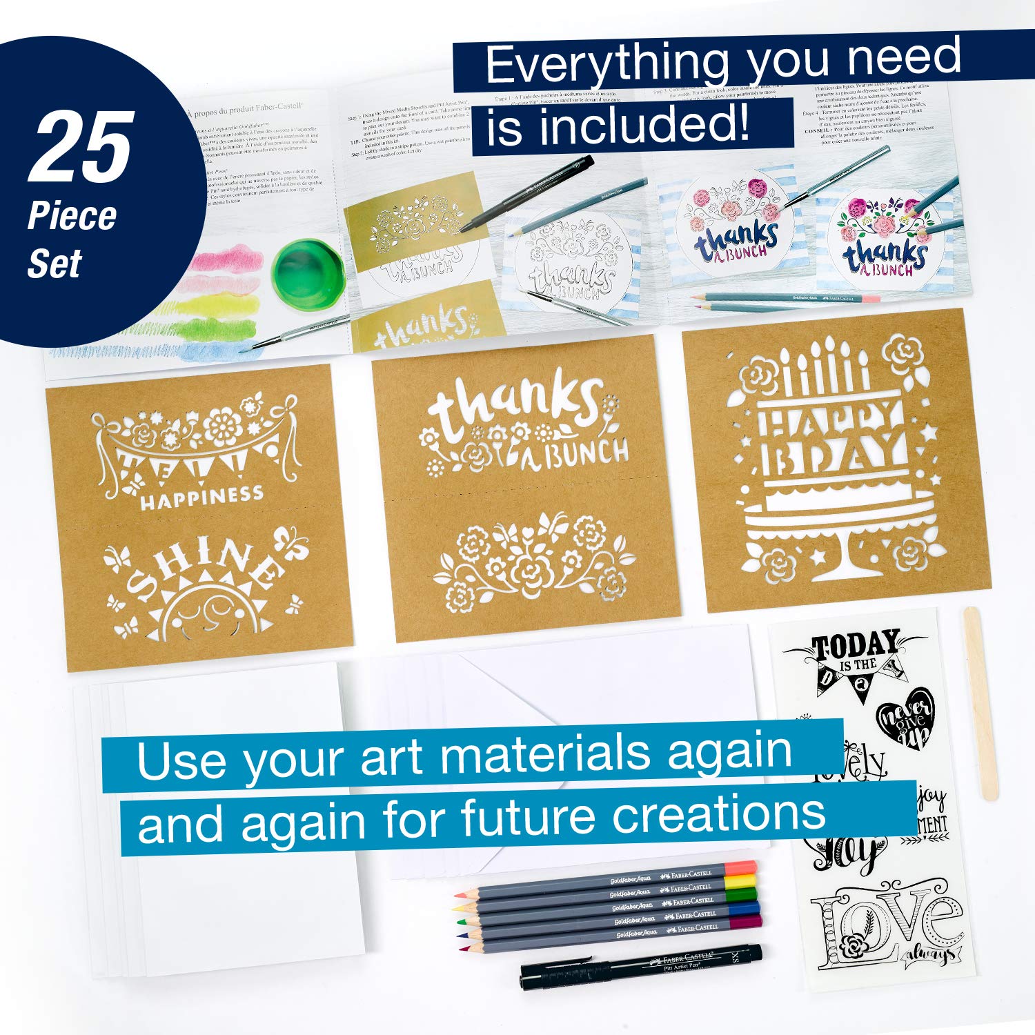Faber-Castell 20 Minute Studio Card Making for Beginners – Create Your Own DIY Greeting Cards with Watercolors - Image 3
