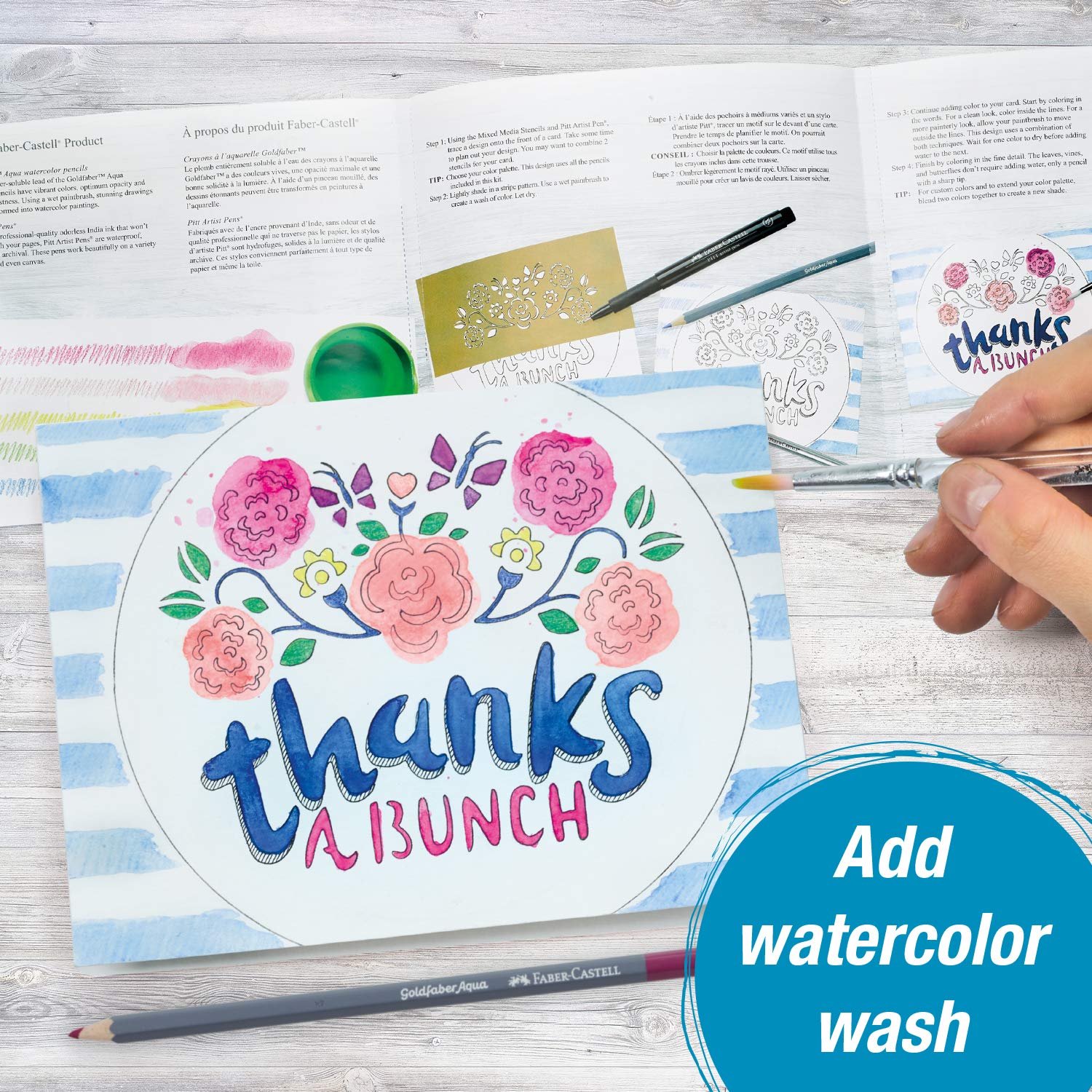 Faber-Castell 20 Minute Studio Card Making for Beginners – Create Your Own DIY Greeting Cards with Watercolors - Image 5