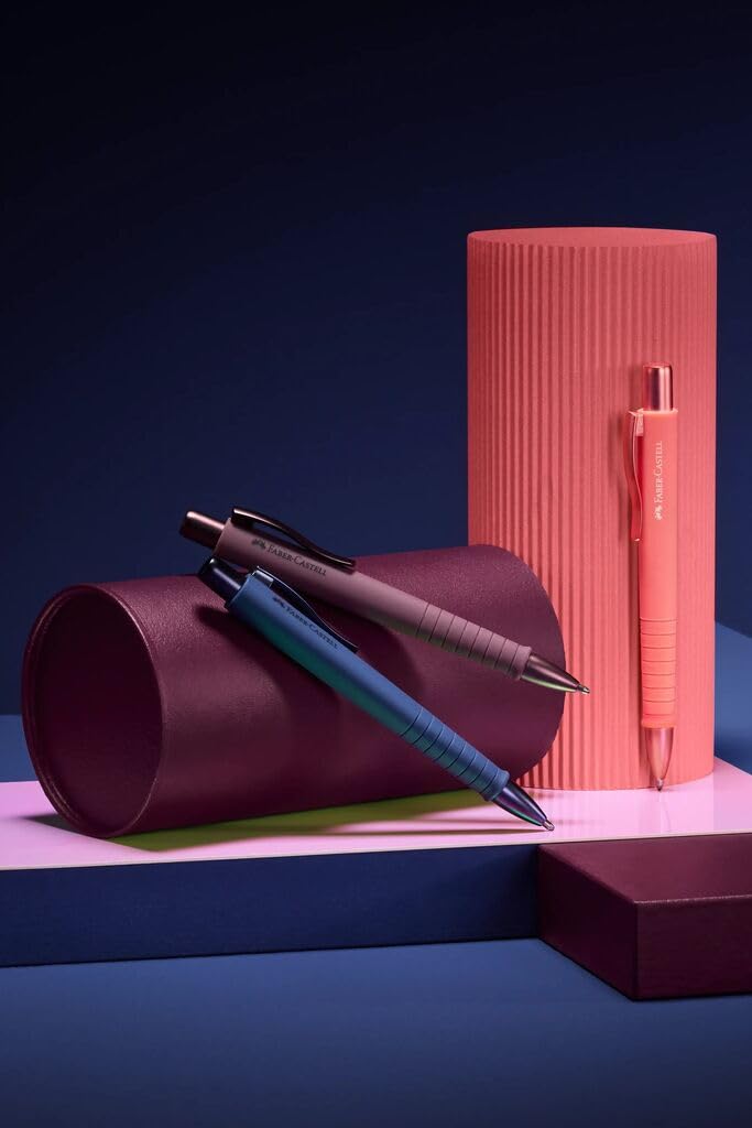 Faber-Castell 241119 Poly Ball Urban Ballpoint Pen, Pack of 5, Bordeaux - Image 5