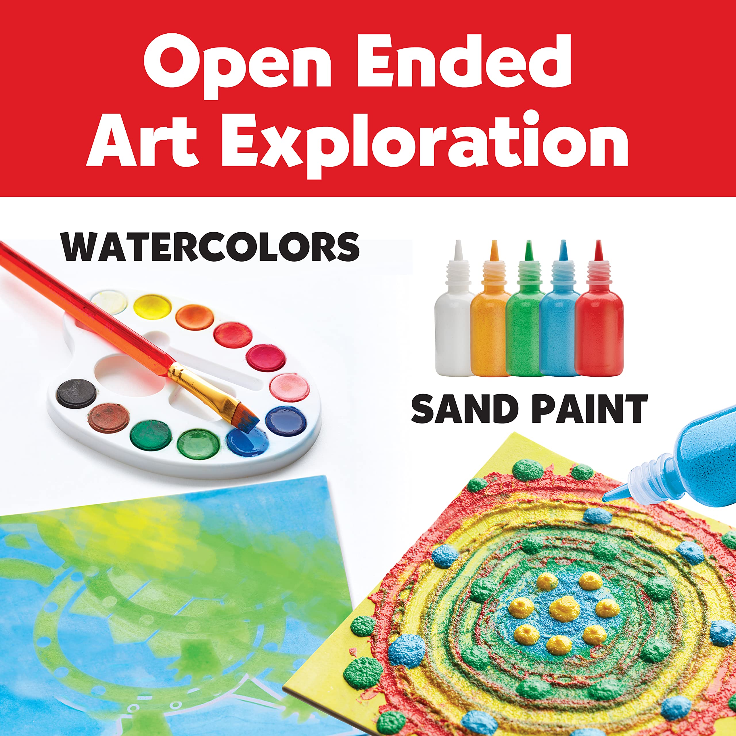 Faber-Castell 3D Sand Painting Kit for Kids: Create 5 Sand Art Pictures, DIY Arts and Crafts for Kids, Art Projects and Gifts for Girls and Boys (Ages 6+) - Image 5