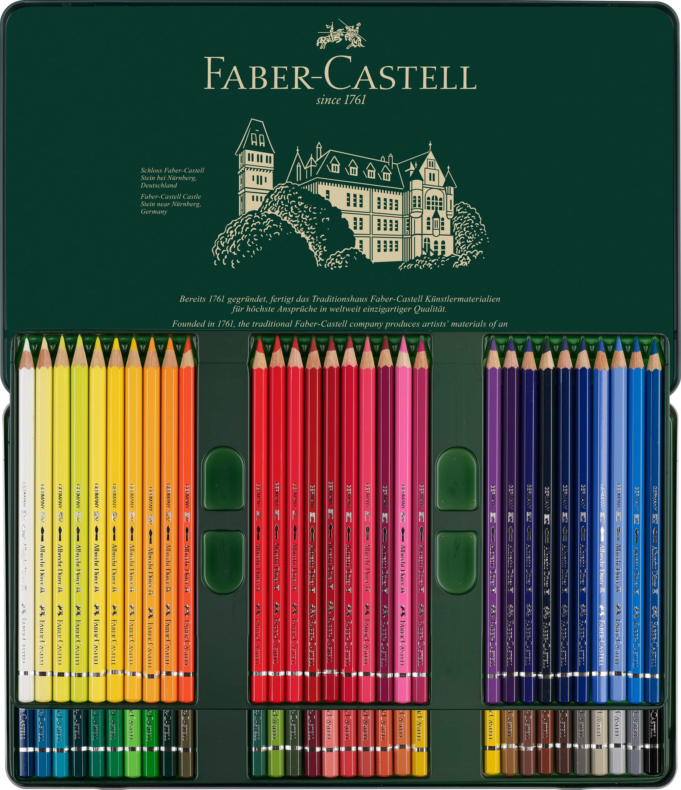 Faber-Castell Albrecht Dürer® Artists' Watercolor Pencils - Tin of 60 - Image 3