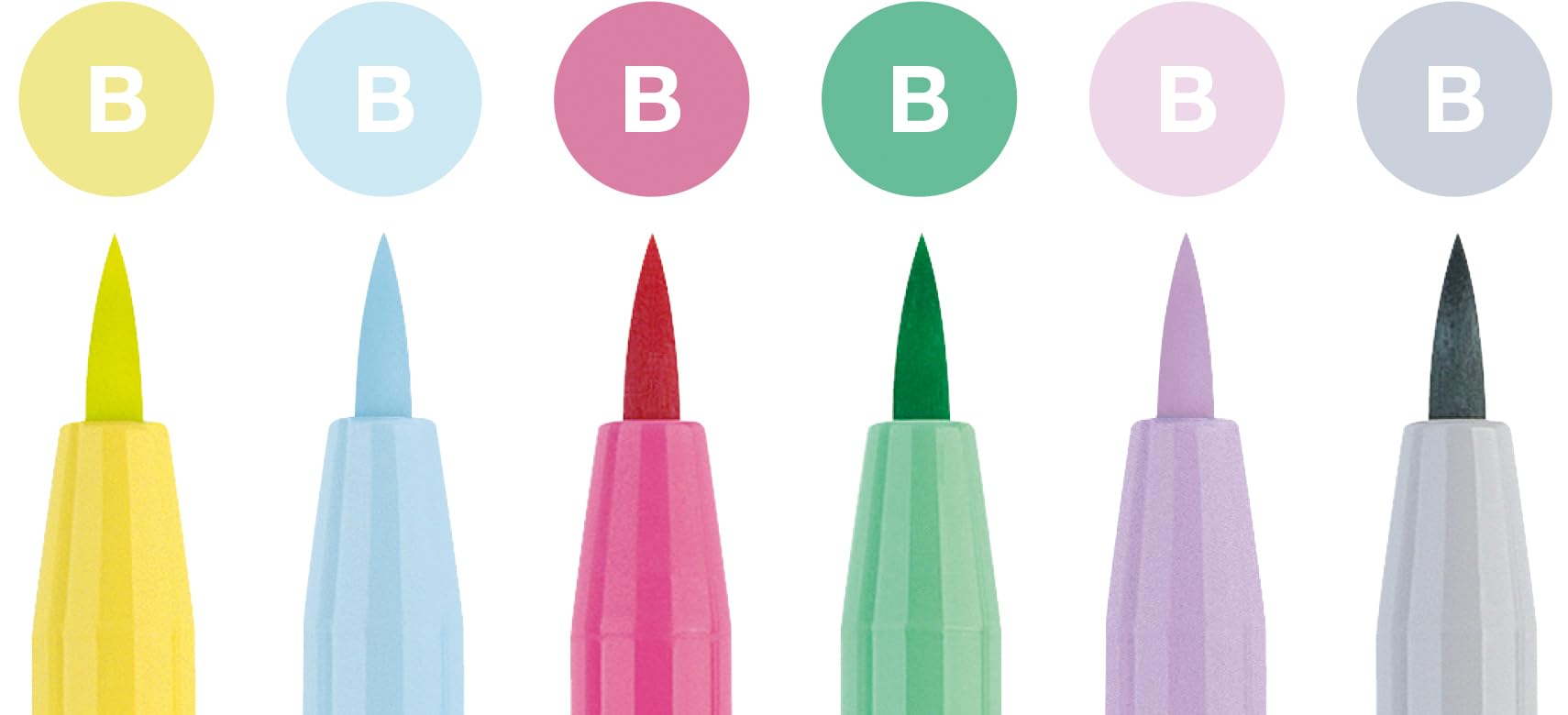 Faber-Castell Art & Graphic Pitt Artist Pen Brush India Ink Pen, Pastel, Wallet of 6, for Art, Craft, Drawing, Sketching, Home, School, University, Colouring - Image 3