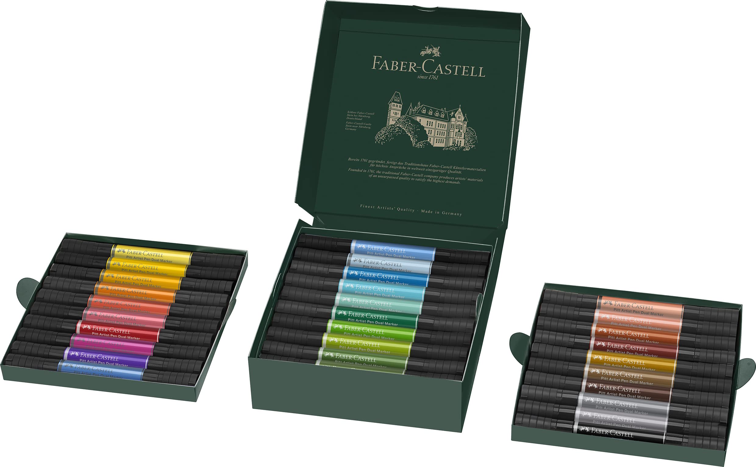 Faber-Castell Art & Graphic Pitt Artist Pen Dual Marker India Ink, Multicoloured, Wallet Of 30, For Art, Craft, Drawing, Sketching, Home, School, University, Colouring - Image 3