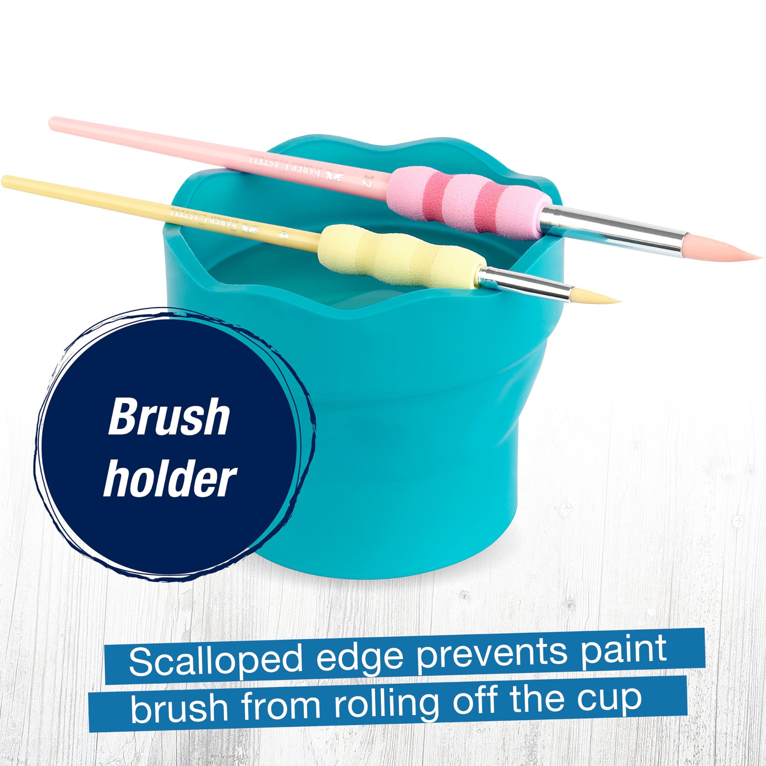 Faber-Castell Collapsible Water Cup - Reusable Artist Water Cup for Watercolor and Paint - Image 3