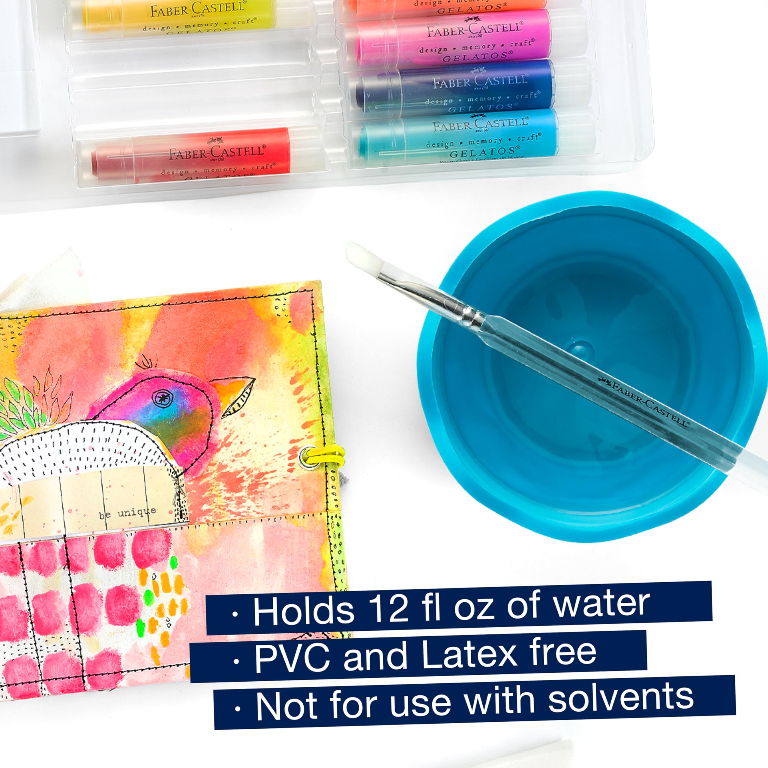 Faber-Castell Collapsible Water Cup - Reusable Artist Water Cup for Watercolor and Paint - Image 6