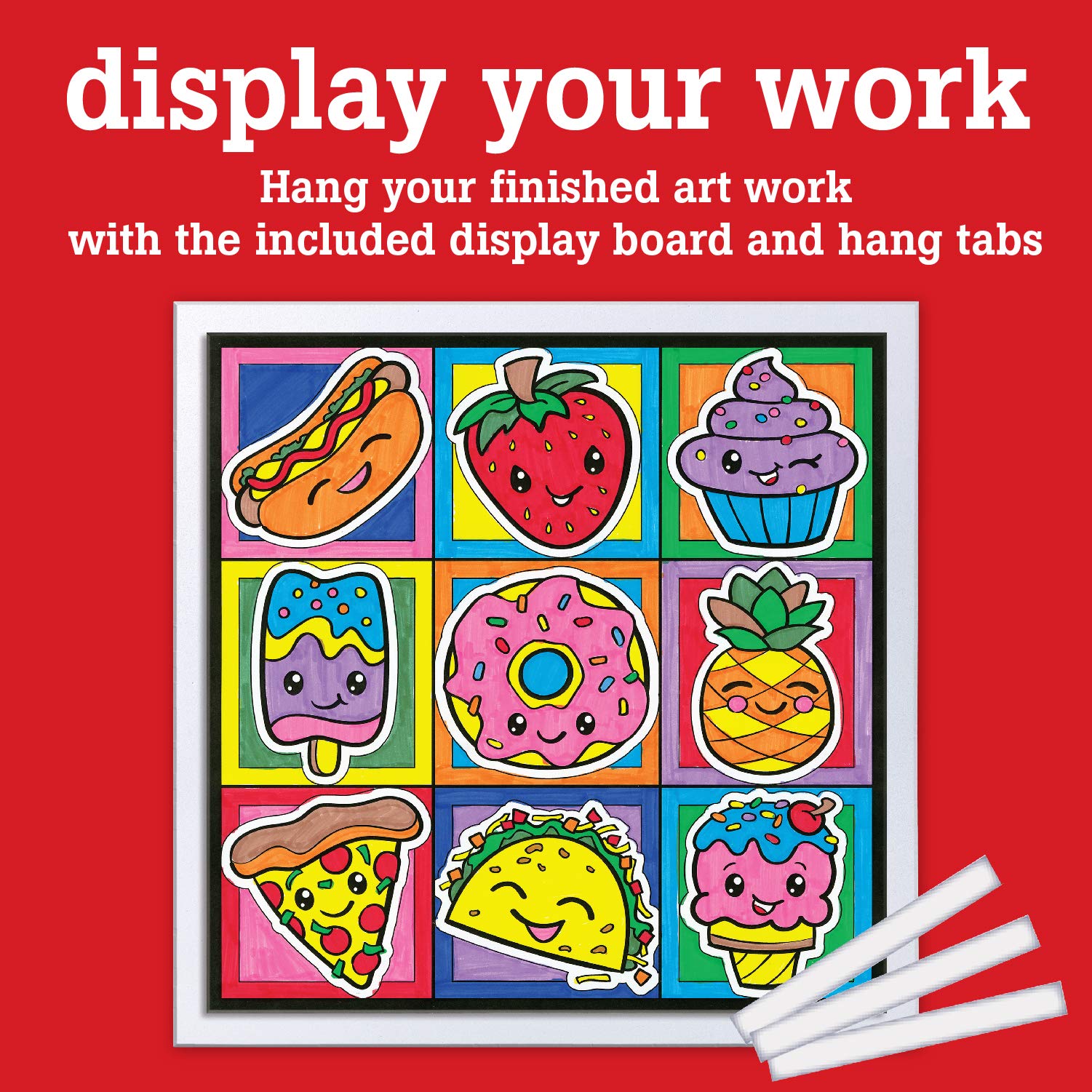 Faber-Castell Color by Number Foodie Friends - Color and Display 1 Color by Number Board - Image 6