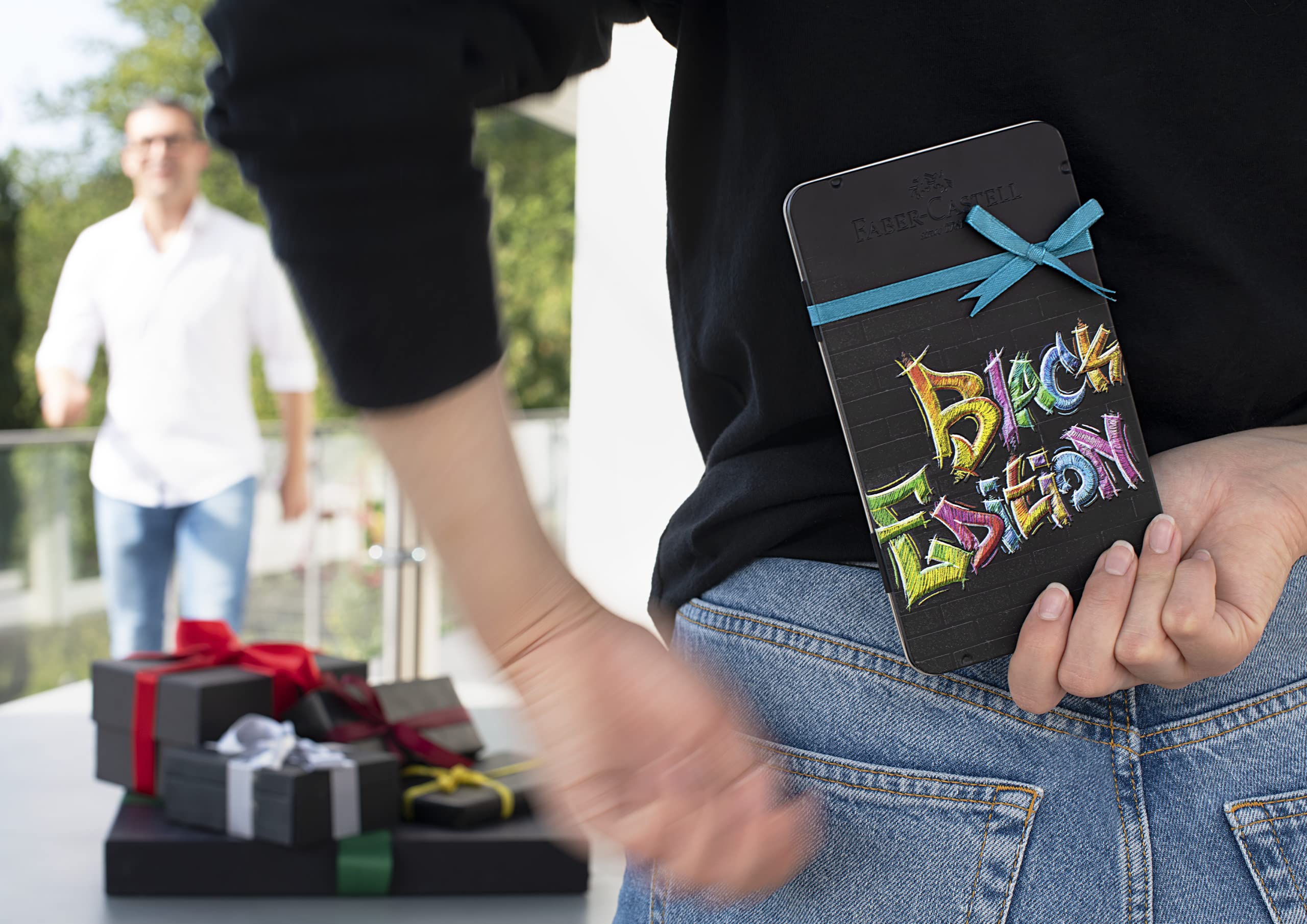 Faber-Castell Colouring Pencils Black Edition, tin of 36 tin of 12 - Image 7