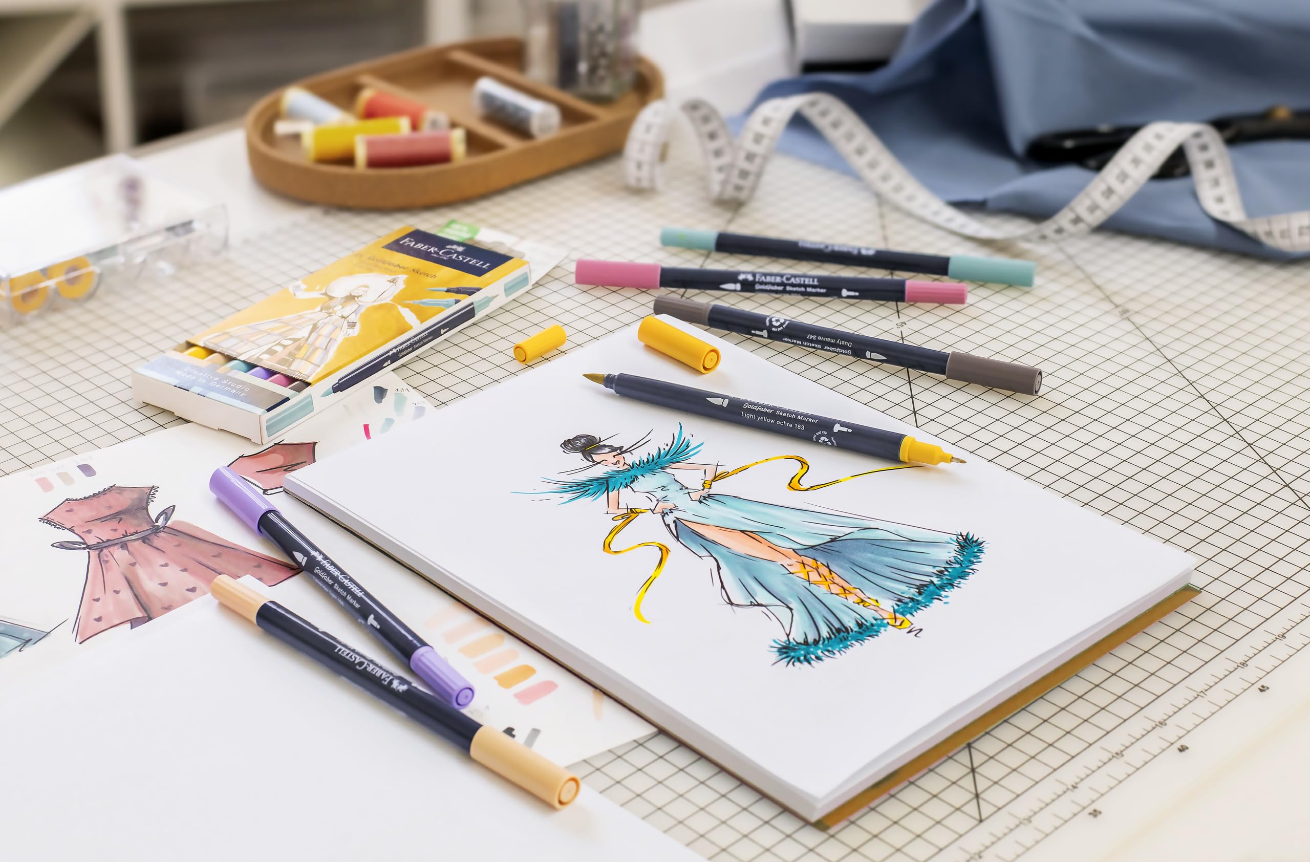 Faber-Castell Creative Studio Goldfaber Sketch Marker, Wallet Of 24, Wallet Of 24, For Art, Craft, Drawing, Sketching, Home, School, University, Colouring - Image 4