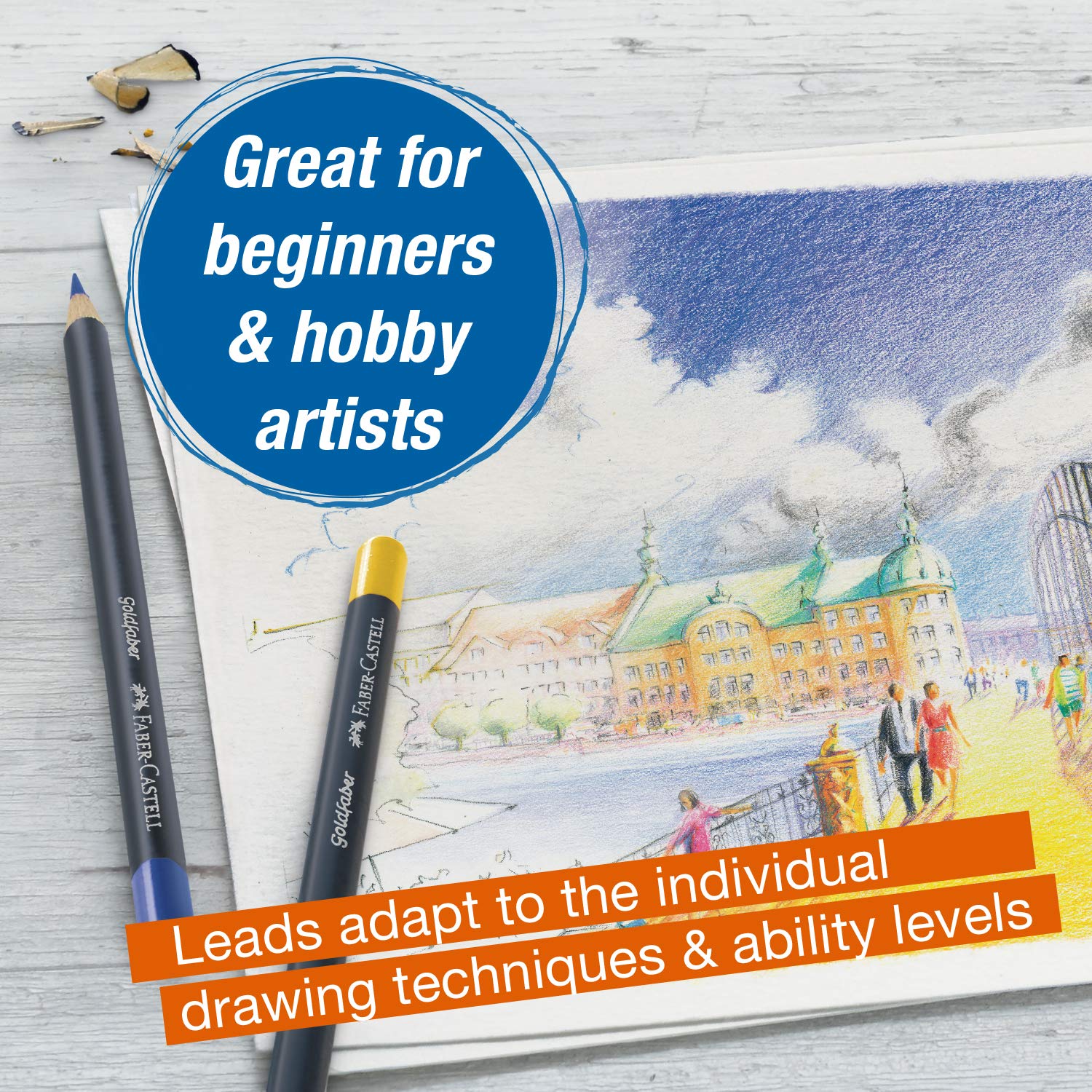 Faber-Castell Creative Studio Goldfaber Wooden Color Pencil Classpack - 144 Pencils in 12 Colors - Image 3