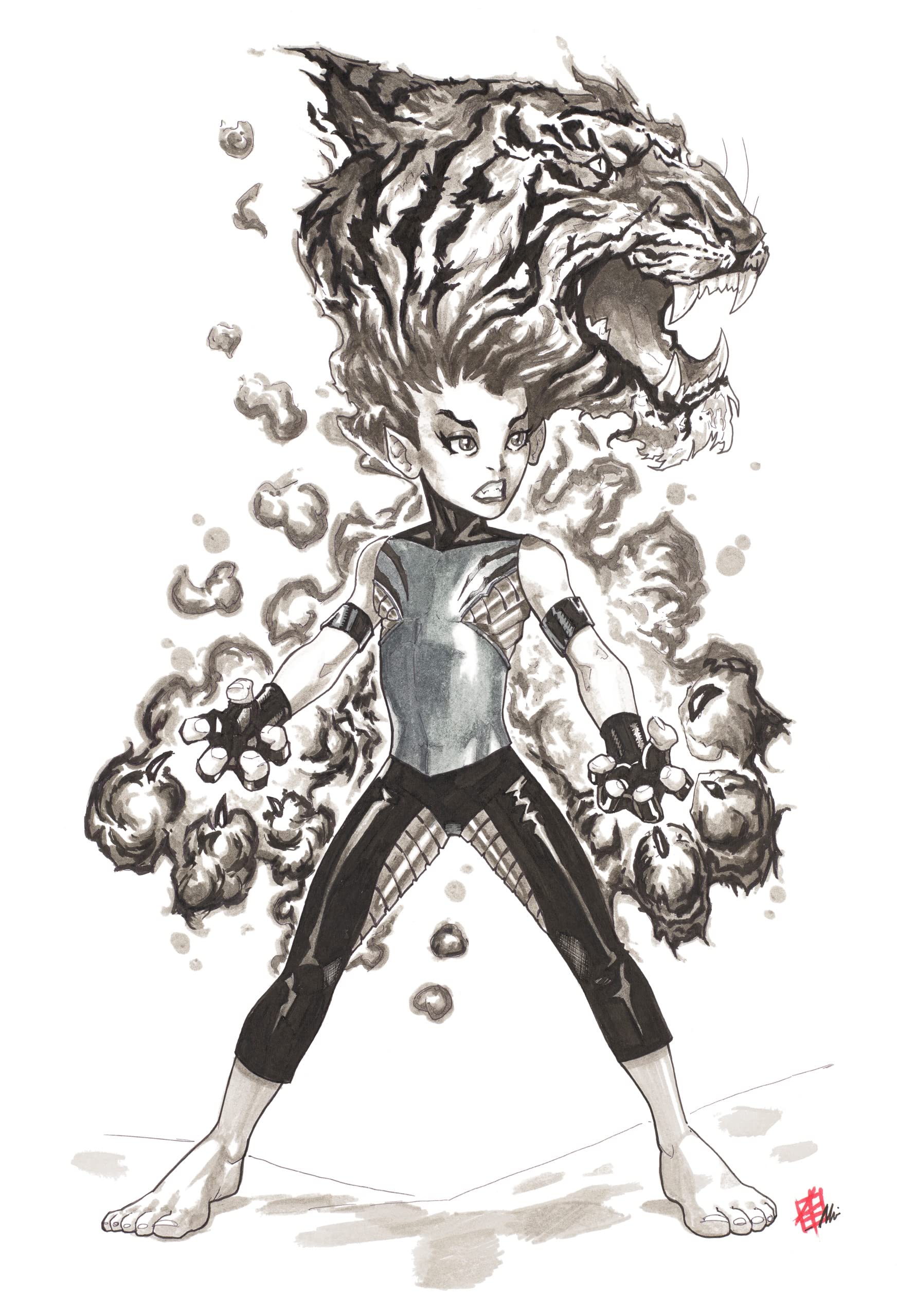 Faber-Castell Creative Studio Pitt Artist Pen Brush India Ink Pen, Comic Shading Set, Pack of 4, for Art, Craft, Drawing, Sketching, Home, School, University, Colouring - Image 4