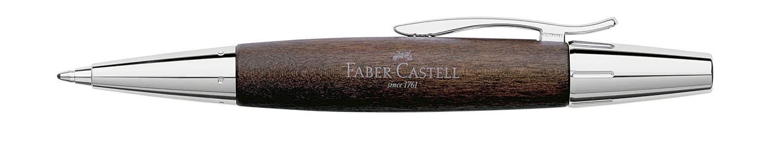 Faber-Castell e-motion Ballpoint Pen - Pearwood Dark Brown - Image 4