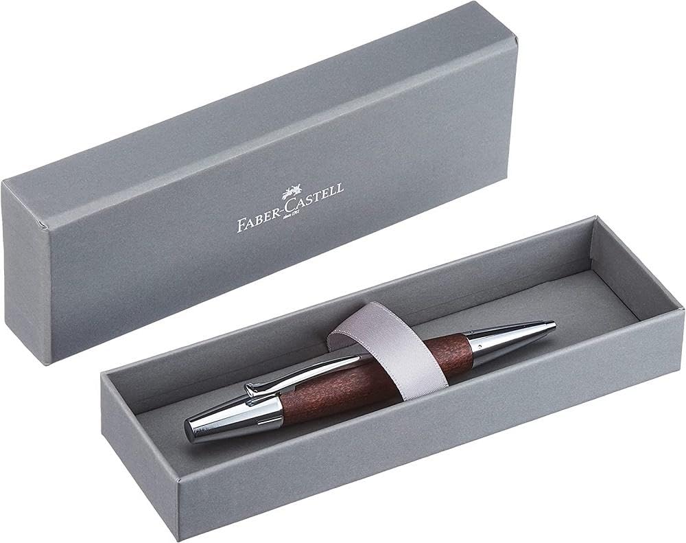Faber-Castell e-motion Ballpoint Pen - Pearwood Dark Brown - Image 5