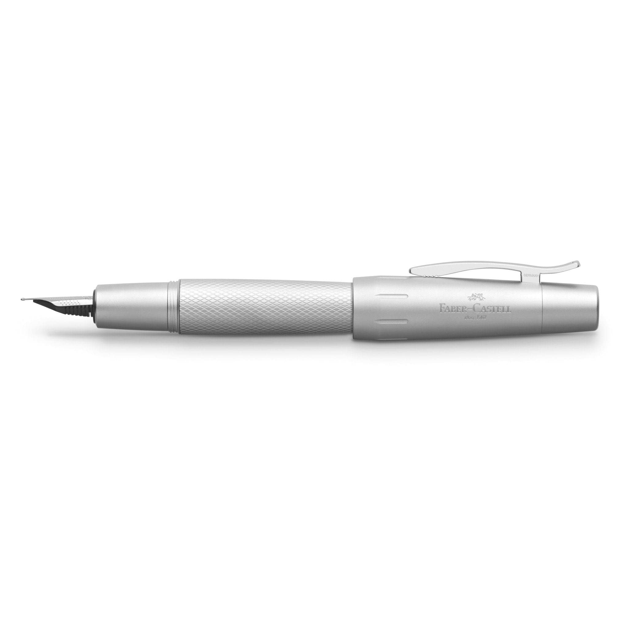 Faber-Castell e-motion Fountain Pen, Pure Silver - Fine - Image 3
