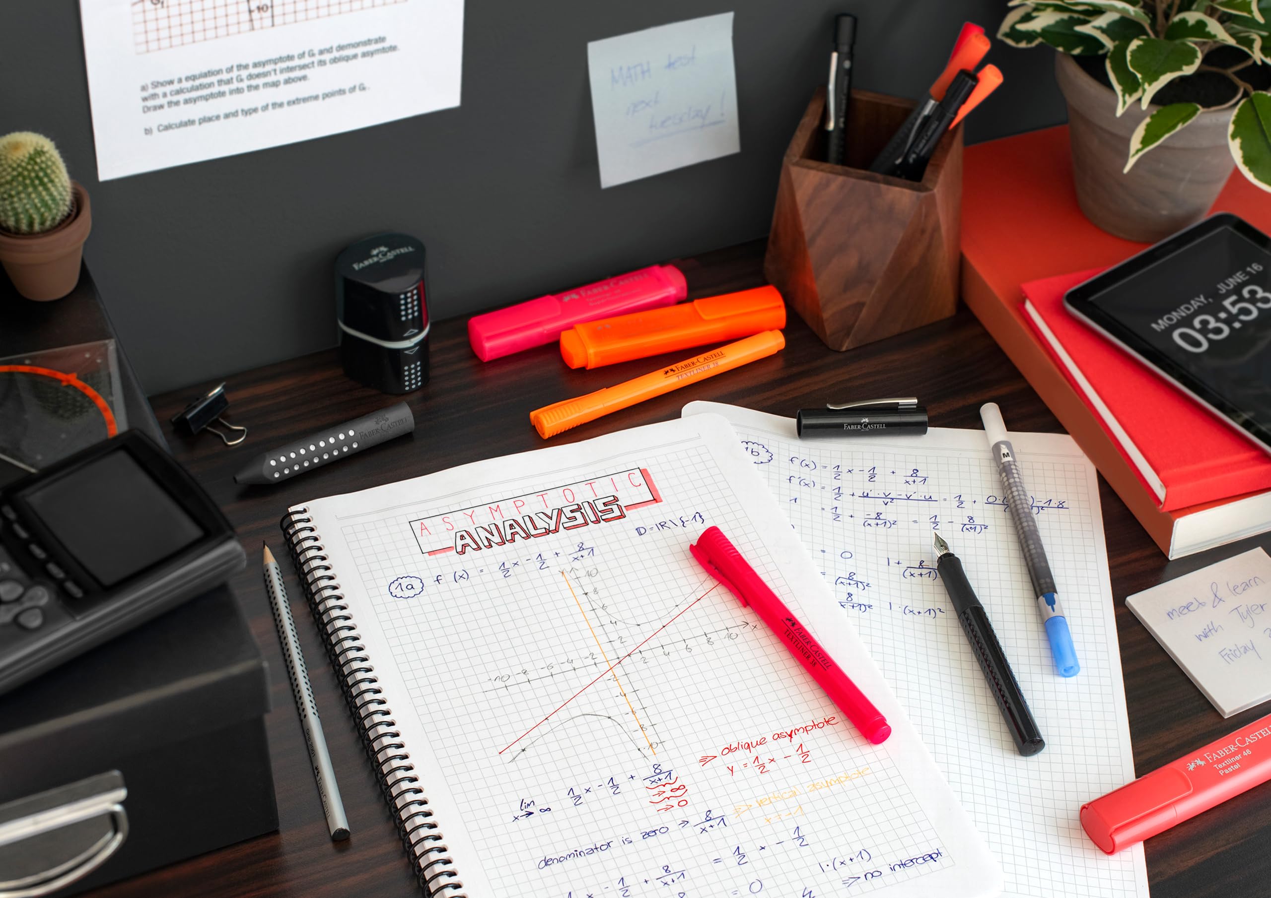 Faber-Castell Fluorescent Highlighter Set - 8 Chisel Tip Highlighter Pens in Assorted Neon Colors - Image 3