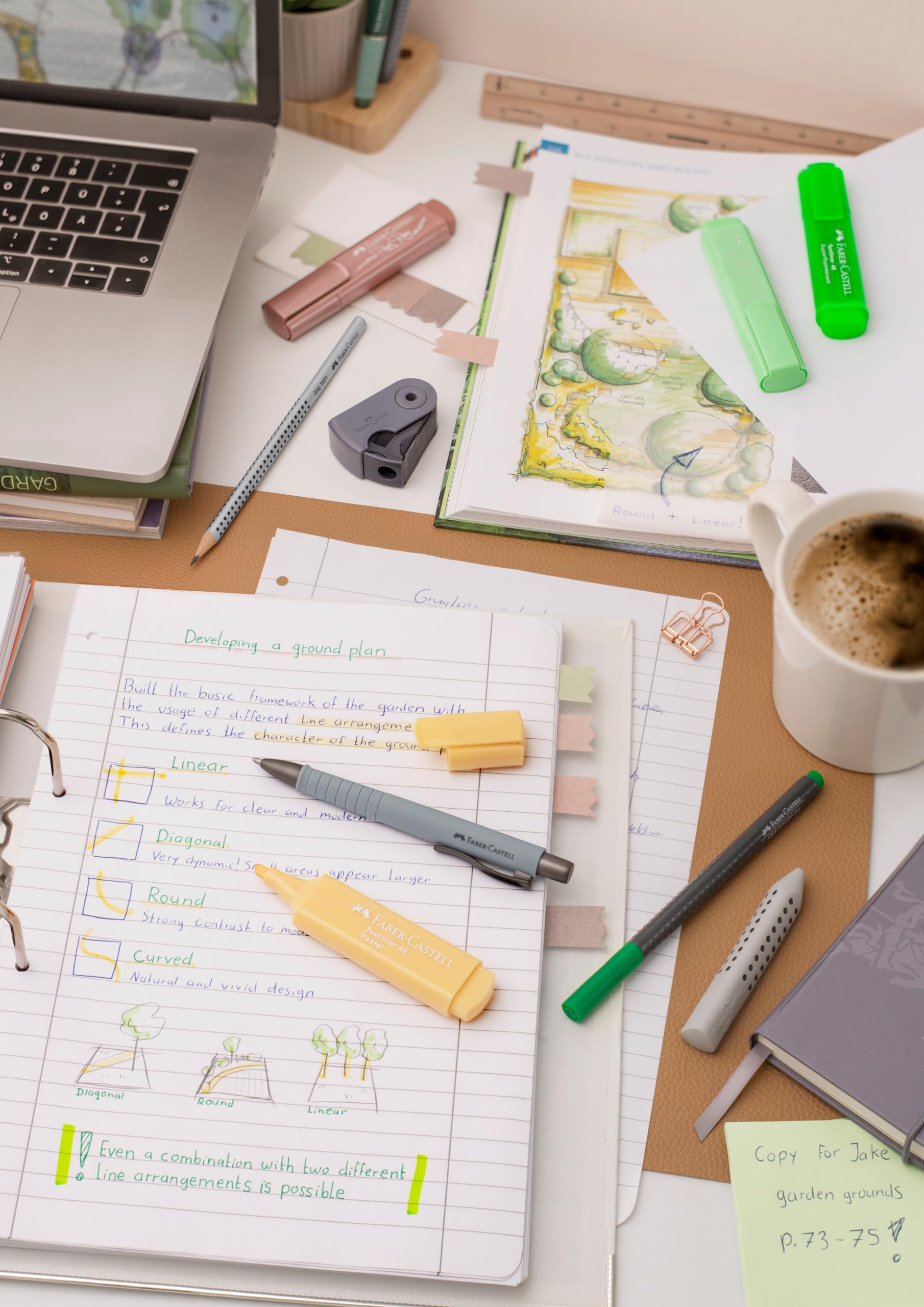 Faber-Castell Fluorescent Highlighter Set - 8 Chisel Tip Highlighter Pens in Assorted Neon Colors - Image 4