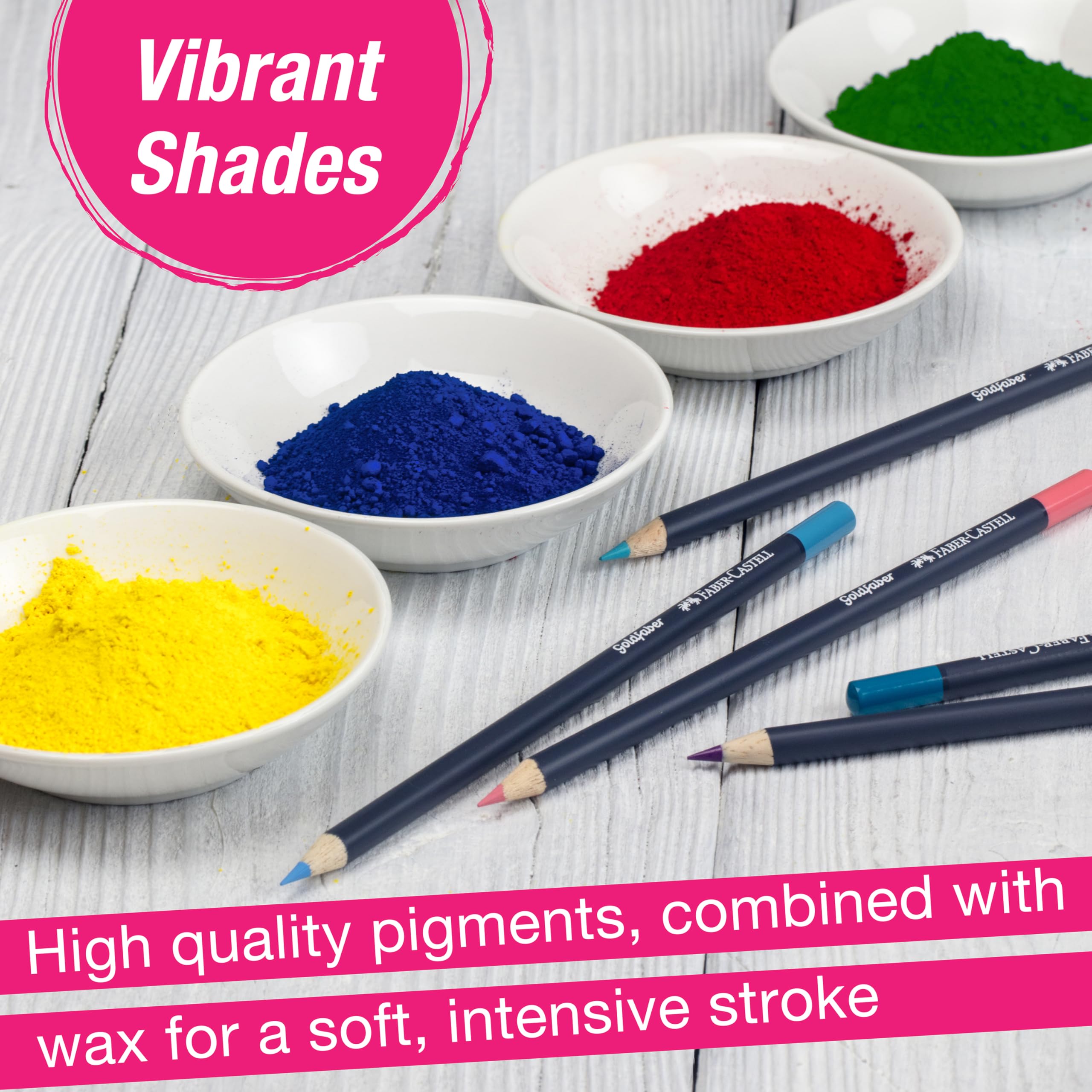 Faber-Castell Goldfaber Color Pencils: Professional Colored Pencils with Smooth Laydown, Rich Pigment, Break-Resistant Cores, Great for Beginners, Teens & Adult Coloring (12 Count) - Image 3