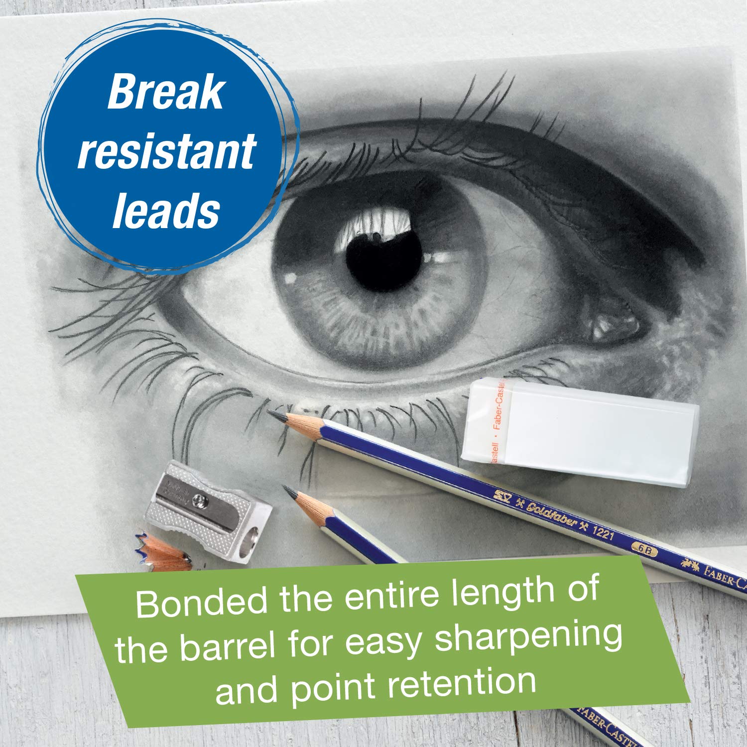 Faber-Castell Goldfaber Sketching Pencil Set - School Pack, Set of 144 - Image 4