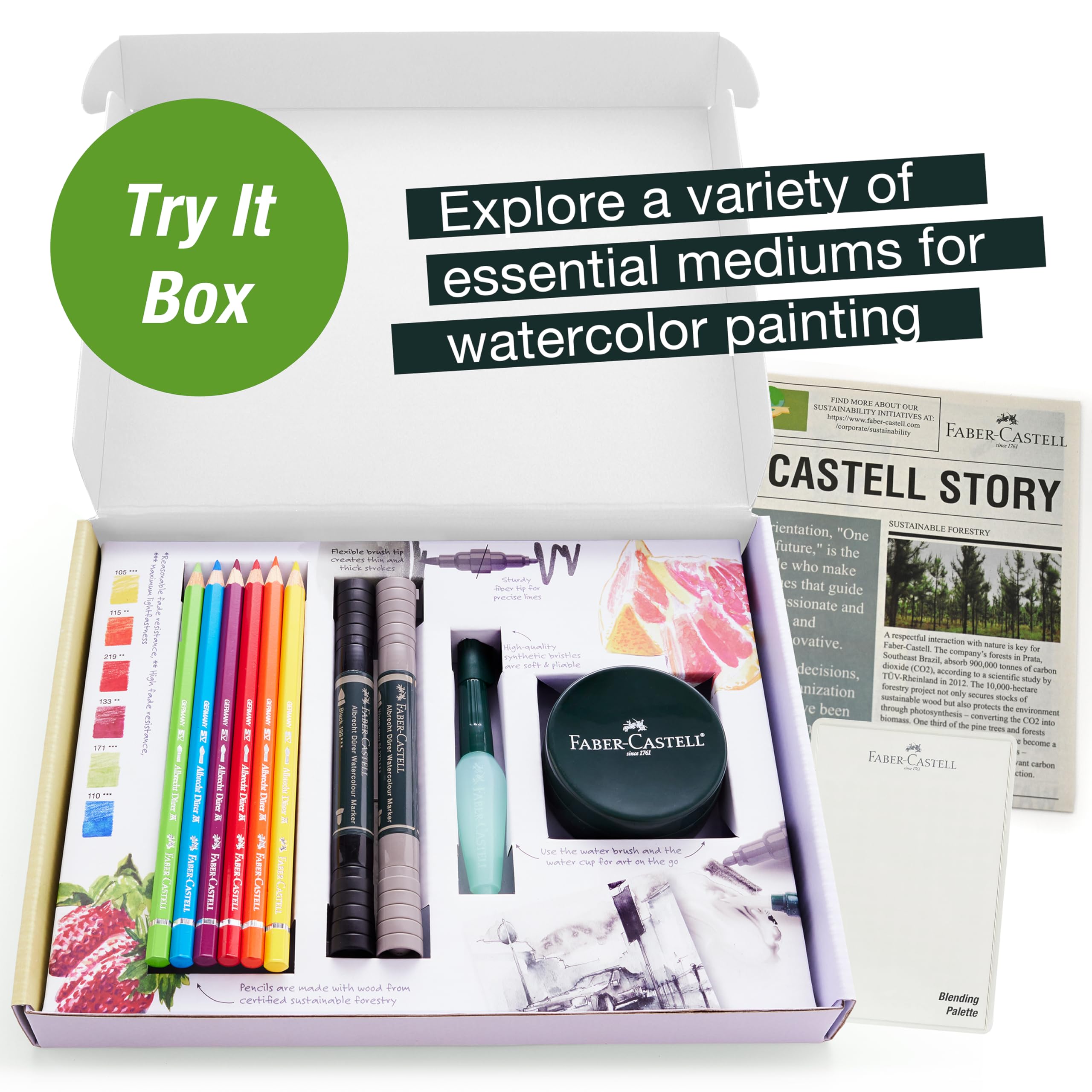 Faber-Castell Graphic Art Try It Box - Wet Mediums Set - Image 3