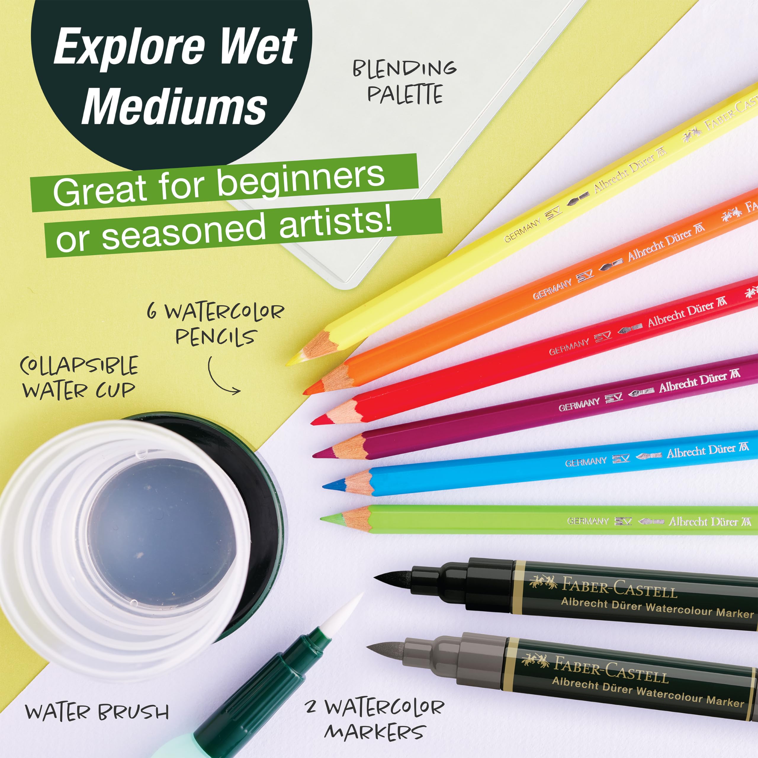 Faber-Castell Graphic Art Try It Box - Wet Mediums Set - Image 4