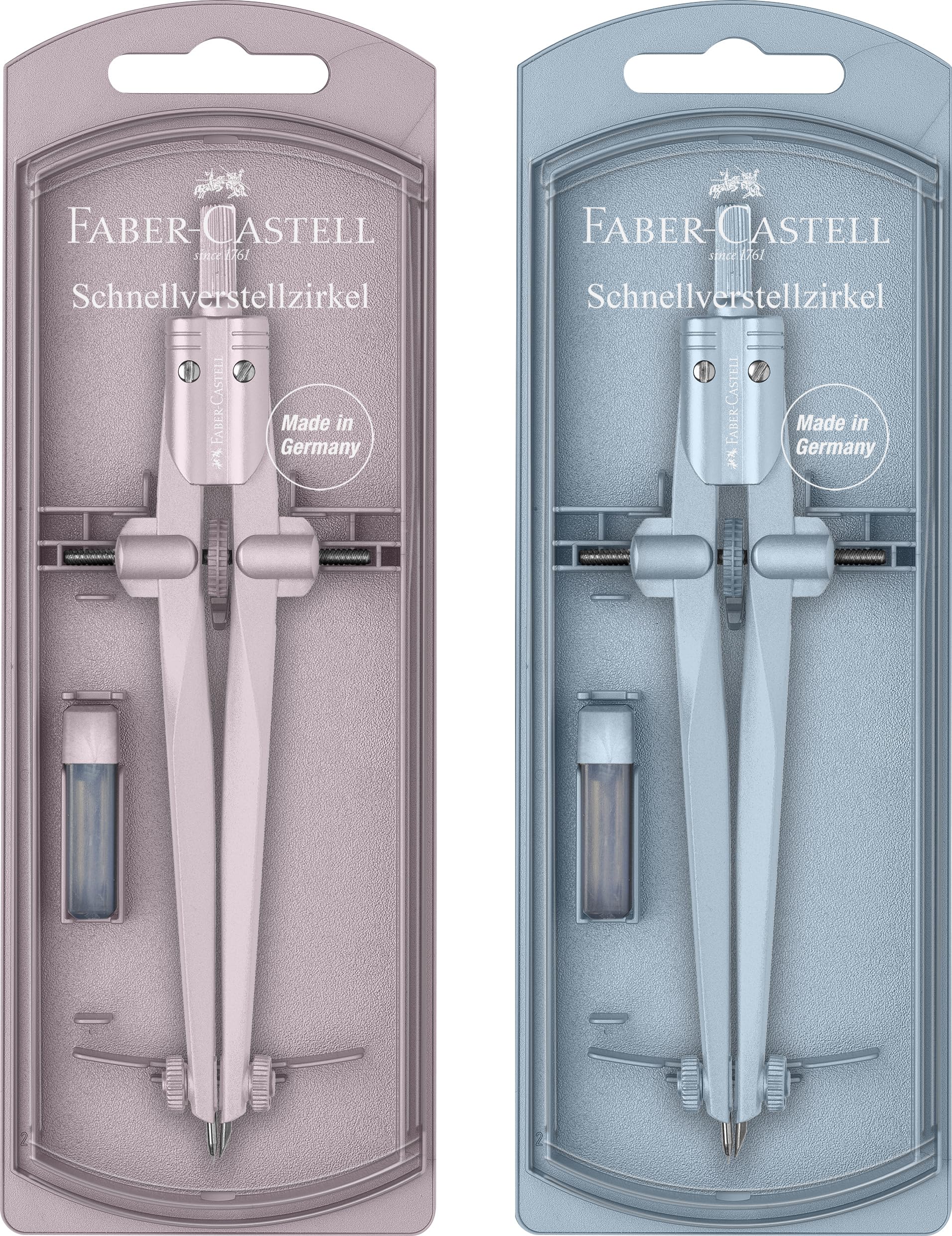 Faber-Castell Grip Compass - Stream 2024 - Shiny Rose, Ice Blue Assorted - Image 9