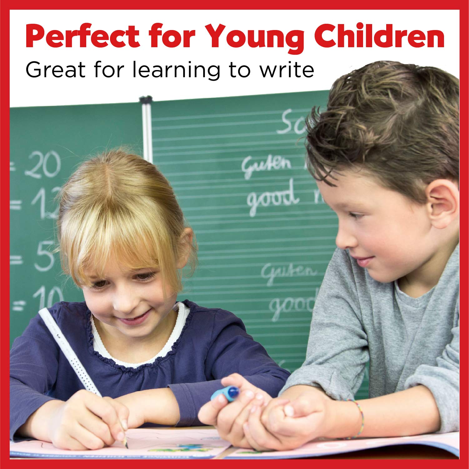 Faber-Castell Grip Graphite Pencil Set with Erasers – No. 2 Jumbo Break-Resistant Pencil Set for Kids, 12mm Barrel, Art School Supplies for Kids (2 Count) - Image 5