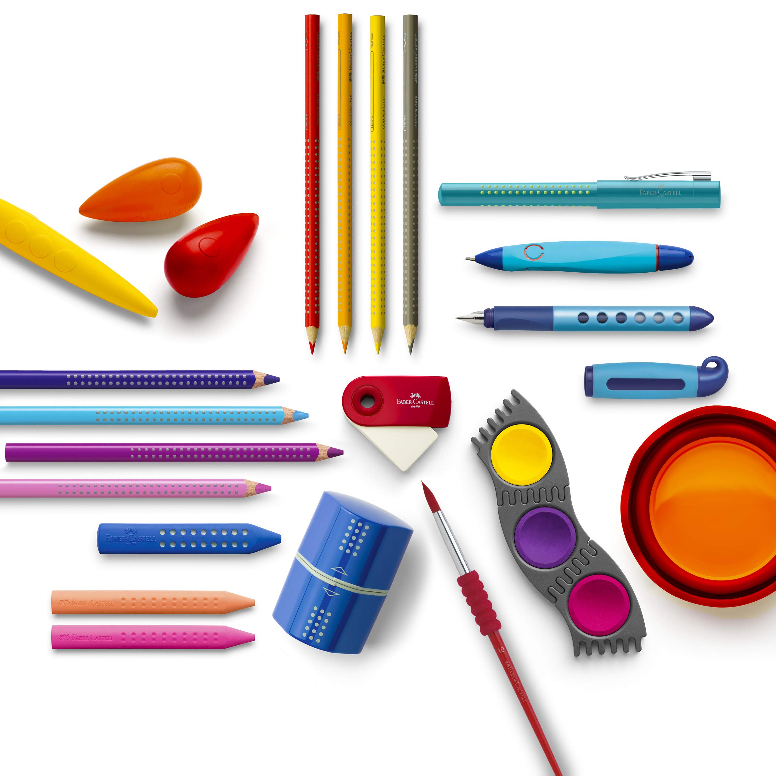 Faber-Castell Jumbo Grip Crayons (Pack of 12) - Image 4