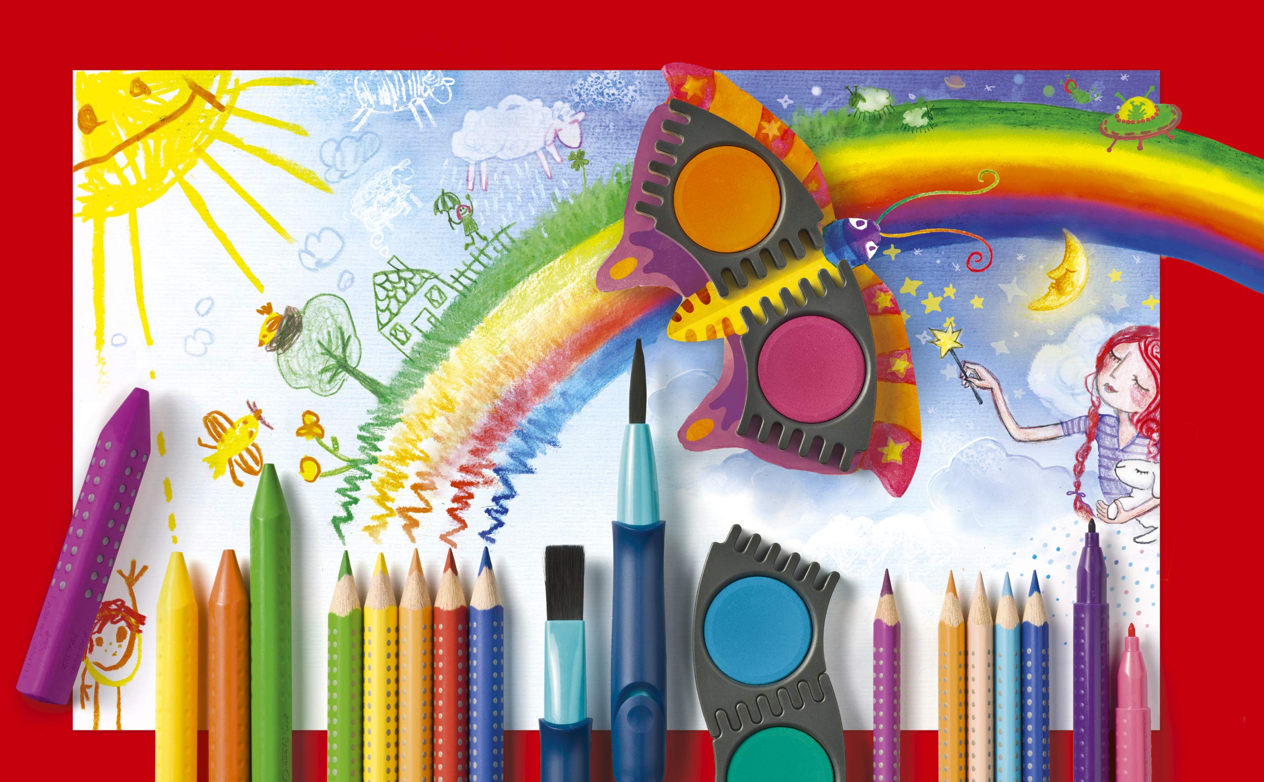 Faber-Castell Jumbo Grip Crayons (Pack of 12) - Image 5