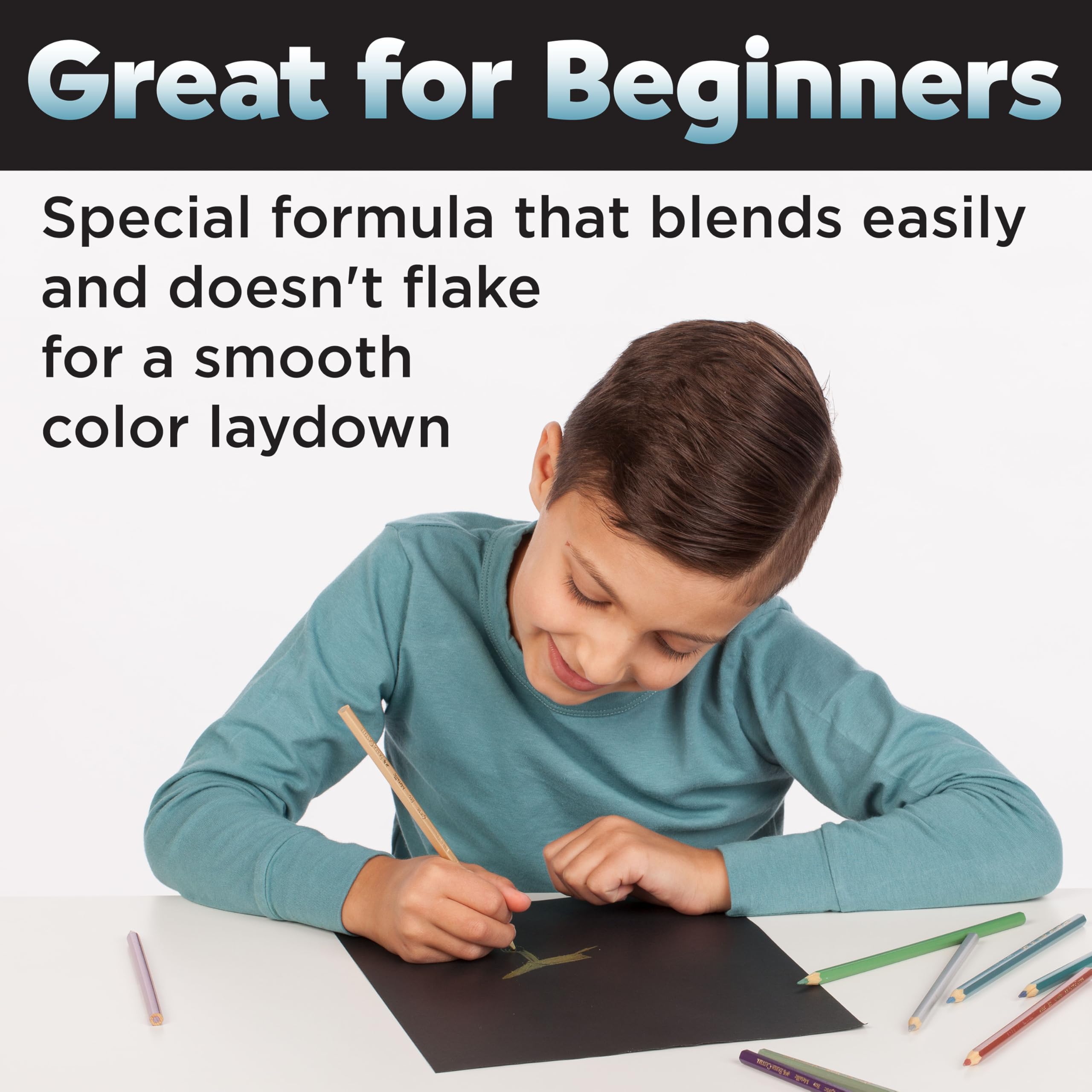 Faber-Castell Metallic EcoPencils School Pack - 200 Bulk Colored Pencils for Kids, Classroom Art Supplies, Break-Resistant Metallic Colored Pencils for School - Image 6