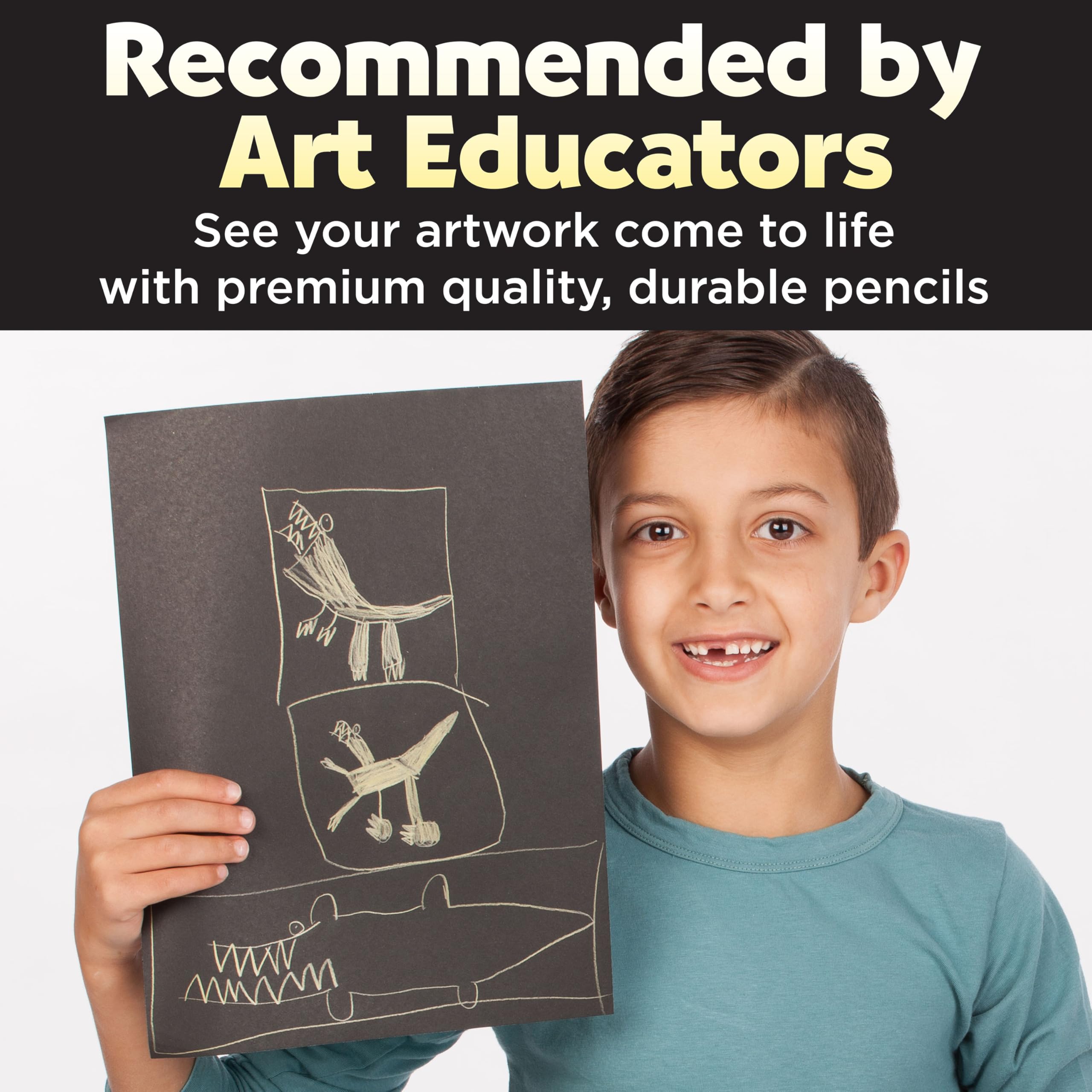 Faber-Castell Metallic EcoPencils School Pack - 200 Bulk Colored Pencils for Kids, Classroom Art Supplies, Break-Resistant Metallic Colored Pencils for School - Image 7