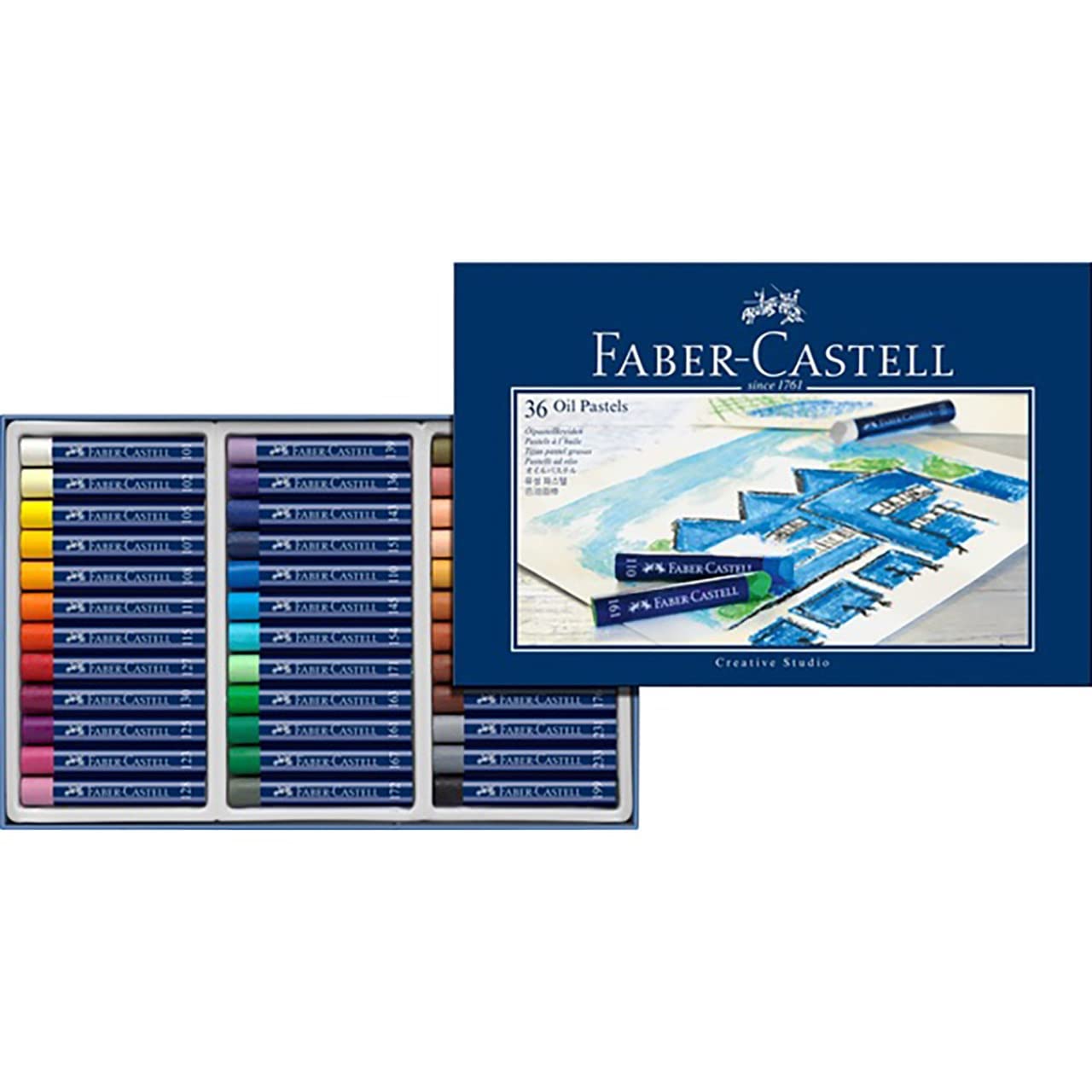 Faber-Castell Oil/Pastel Chalk Pack of 36, Multicoloured, 36 stück (1er Pack) - Image 3