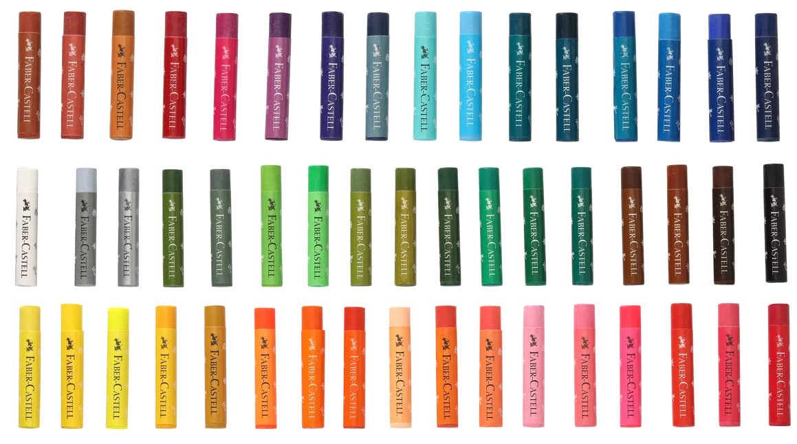 Faber-castell Oil Pastels Set of 50 Easy to Pack and Carry Colour Tool Box (Plastic Box Packing) - Image 3