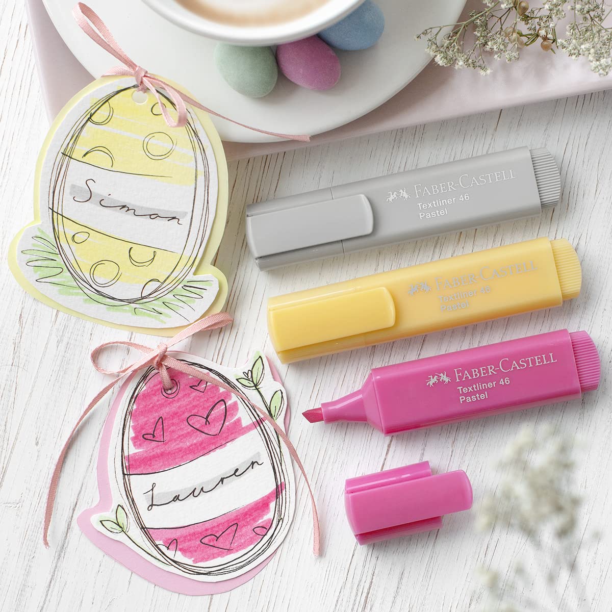 Faber-Castell Pastel Highlighters Set - 8 Chisel Tip Highlighter Pens in Assorted Pastel Colors - Image 4