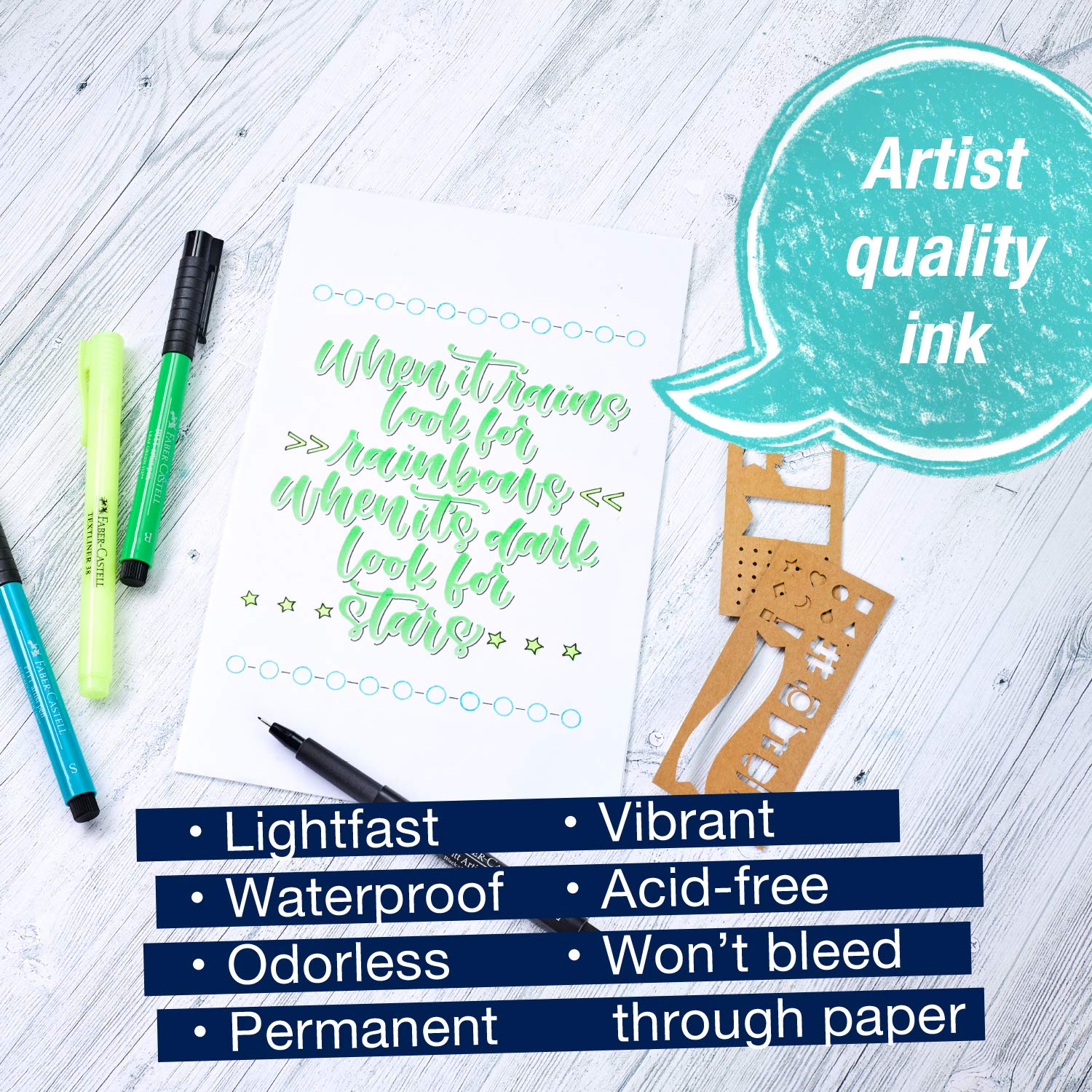 Faber-Castell Pitt Artist Journaling Art - Journal & Planner Accessory Kit, Multi (FC770088) - Image 4