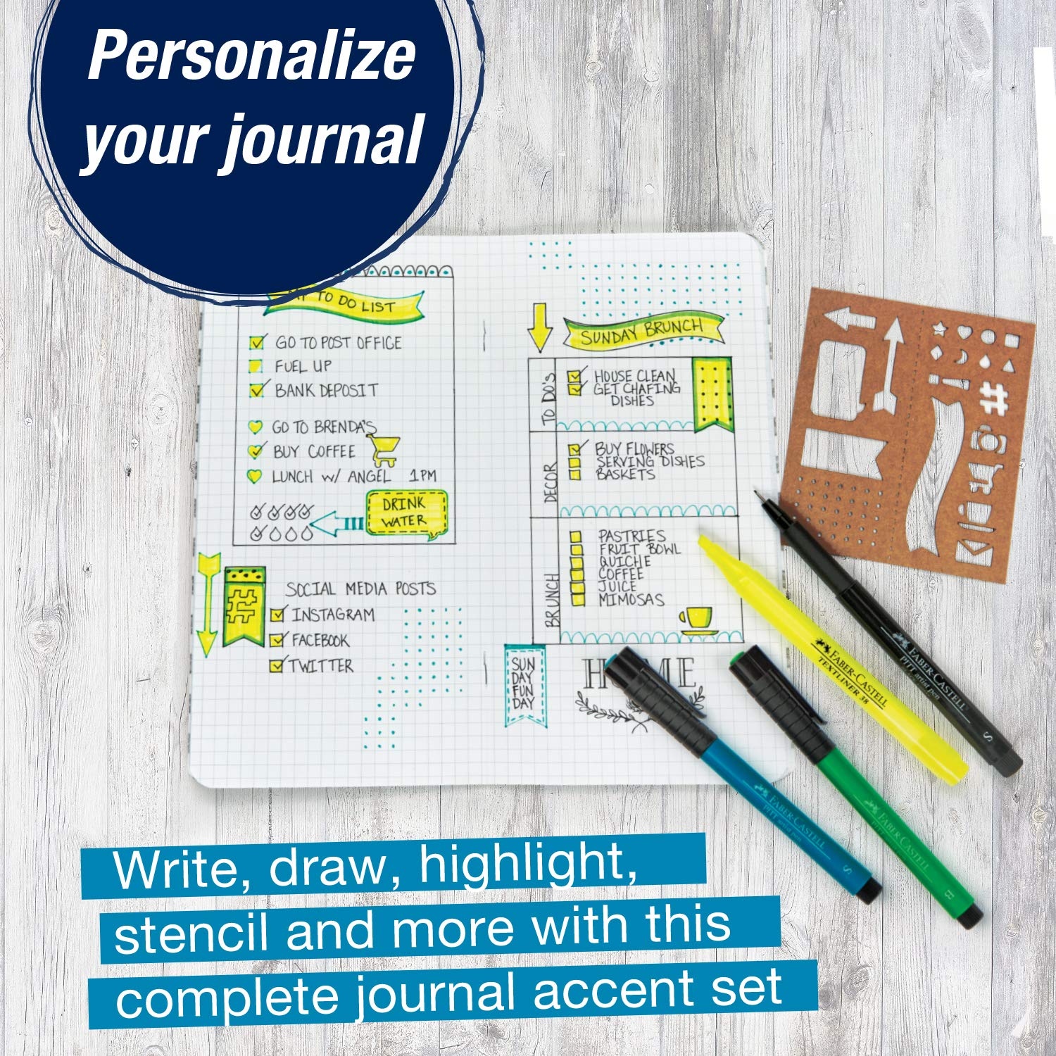 Faber-Castell Pitt Artist Journaling Art - Journal & Planner Accessory Kit, Multi (FC770088) - Image 5