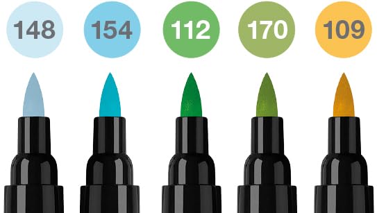 Faber-Castell Pitt Artist Pen Dual Marker, Animals Wallet of 5, Coloured Marker Pens, Drawing, Home Office, Art, Colouring - Image 3