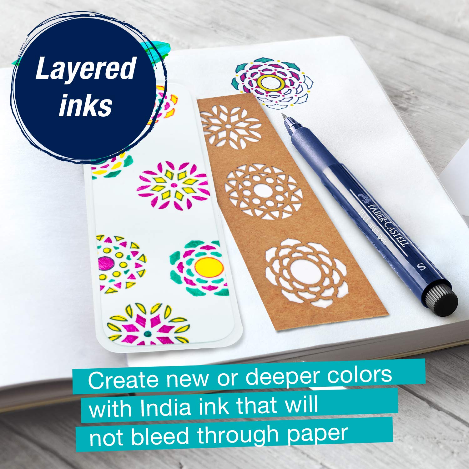 Faber-Castell Pitt Artist Pen Set - Mandala Art - Image 6