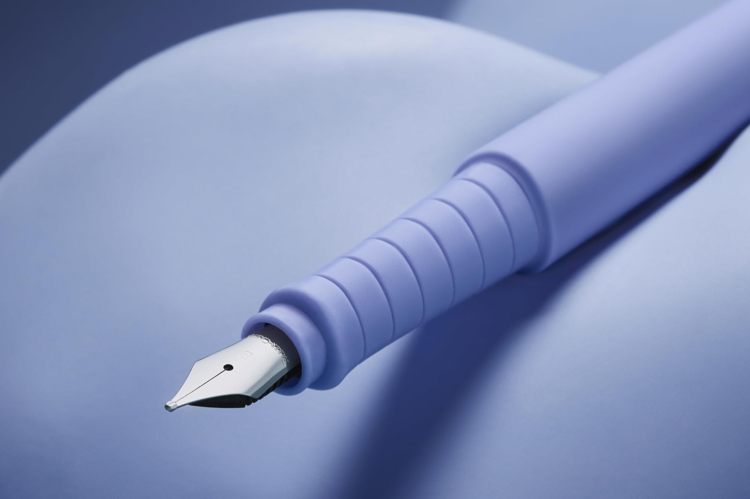 Faber-Castell Poly Pen Fountain and Ballpoint Pen Gift Set – Pale Iris: Fountain Pen Set with Broad Nib & Smooth Ballpoint Pen, Ergonomic Grip, Great for Journaling & Calligraphy (2 Count) - Image 3