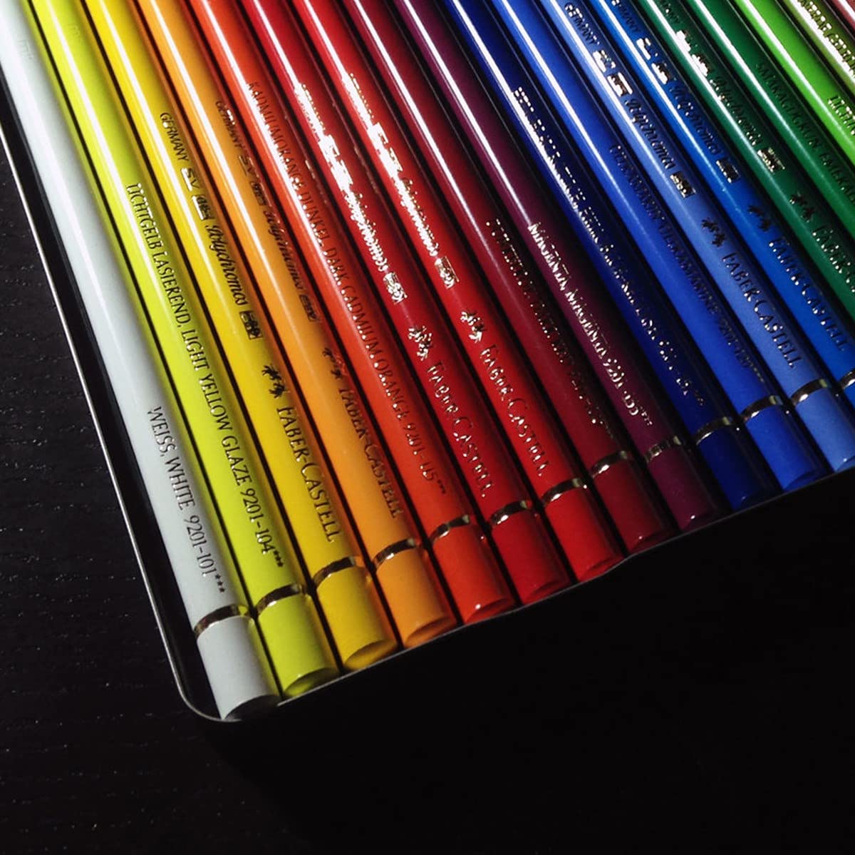 Faber-Castell Polychromos Artists' Color Pencils - Tin of 24 Colors - Premium Quality Artist Pencils - Image 3