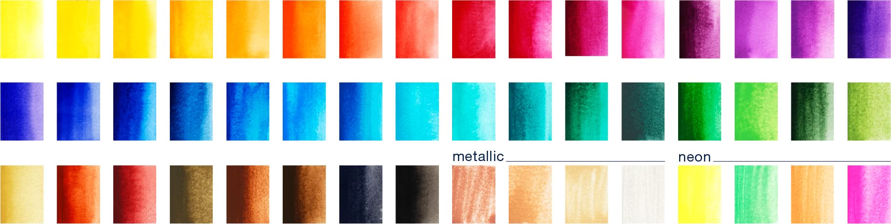 Faber-Castell Portable Watercolor Palette Paint Set - 48 Water Colors in Half Pans with Mixing Palette and Painting Accessories (Travel Watercolor Brush and Sponge) - Image 3