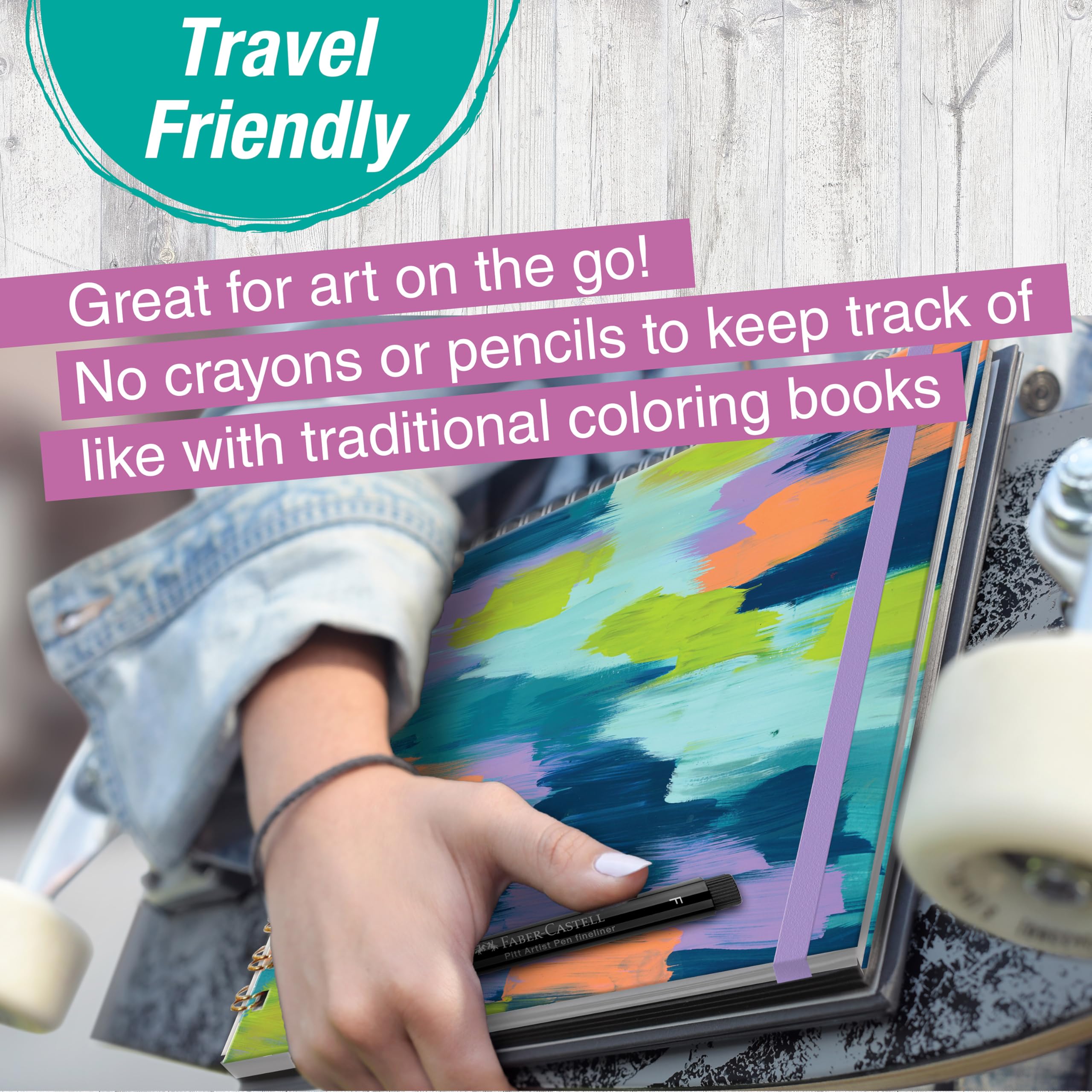 Faber-Castell Reverse Coloring & Doodling Book: Brights - Gifts for Mom | Relaxing Adult Coloring Book for Anxiety | Reverse Coloring Book for Adults| Coloring Books for Adults Relaxation - Image 7