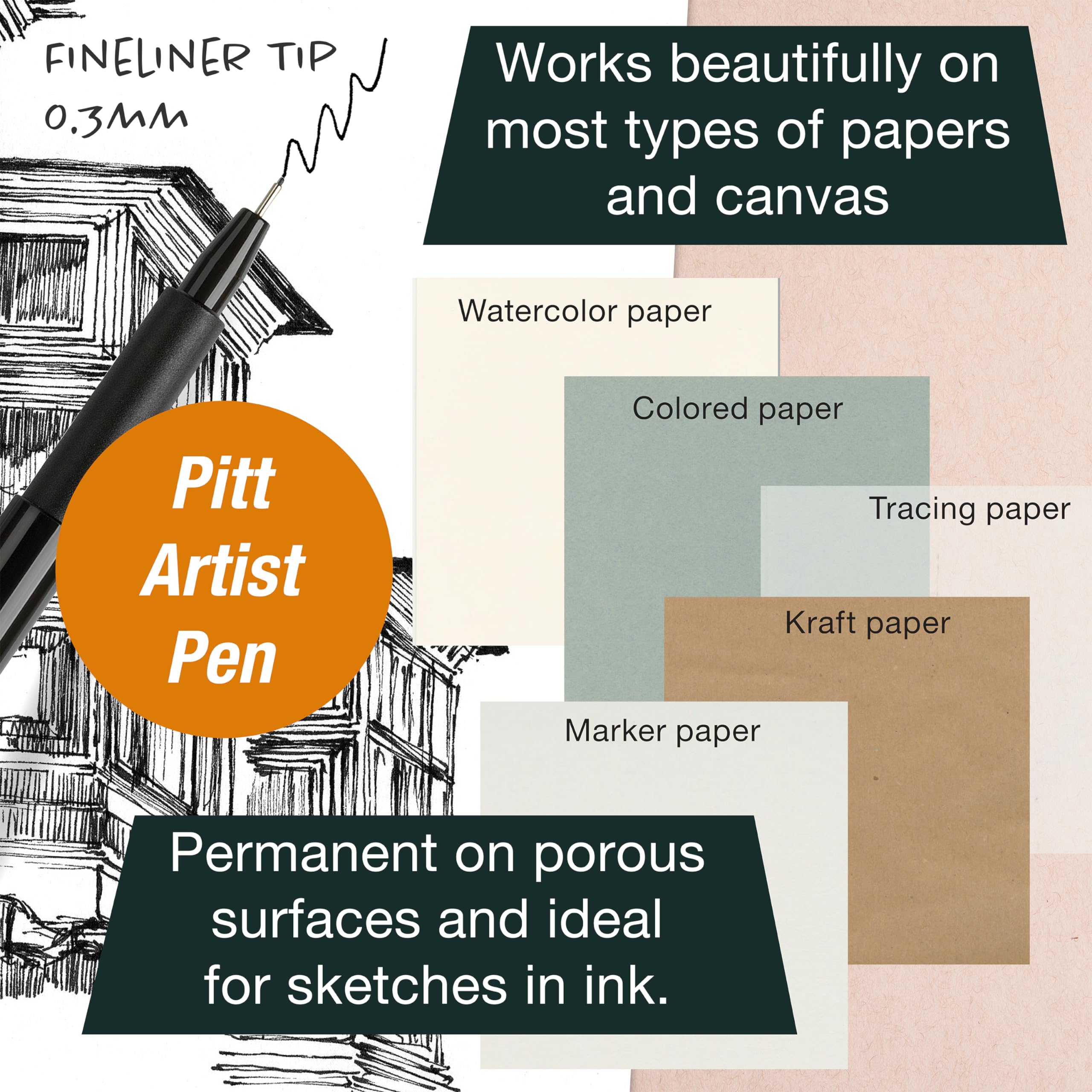 Faber-Castell Try It Box: Dry Mediums - 17 Piece Sketching Drawing Art Set with featuring Colored Pencils, Graphite Pencils, Charcoal Pencils, Pitt Artist Pen and Art Tools - Image 8